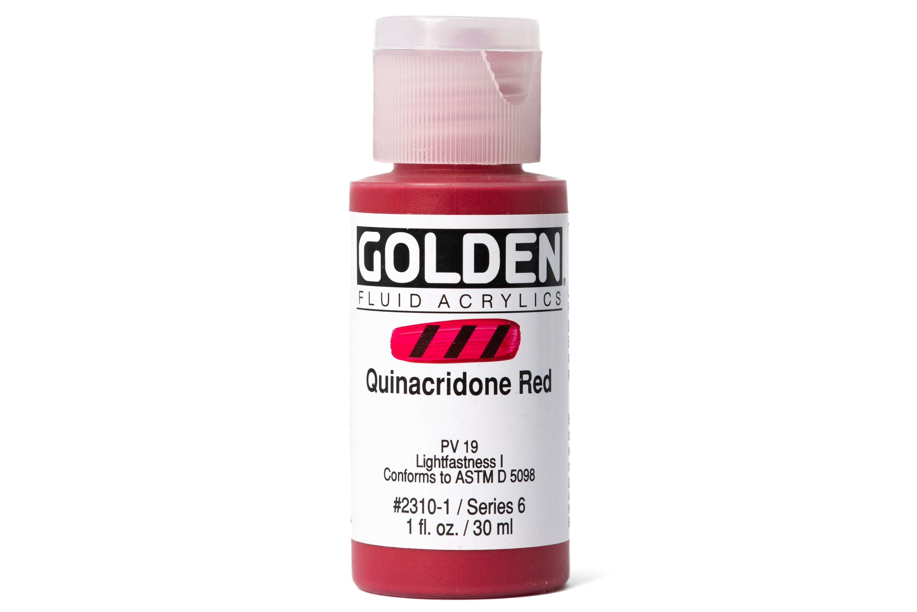 Golden - Golden Fluid Acrylics, Quinacridone Red - St. Louis Art Supply
