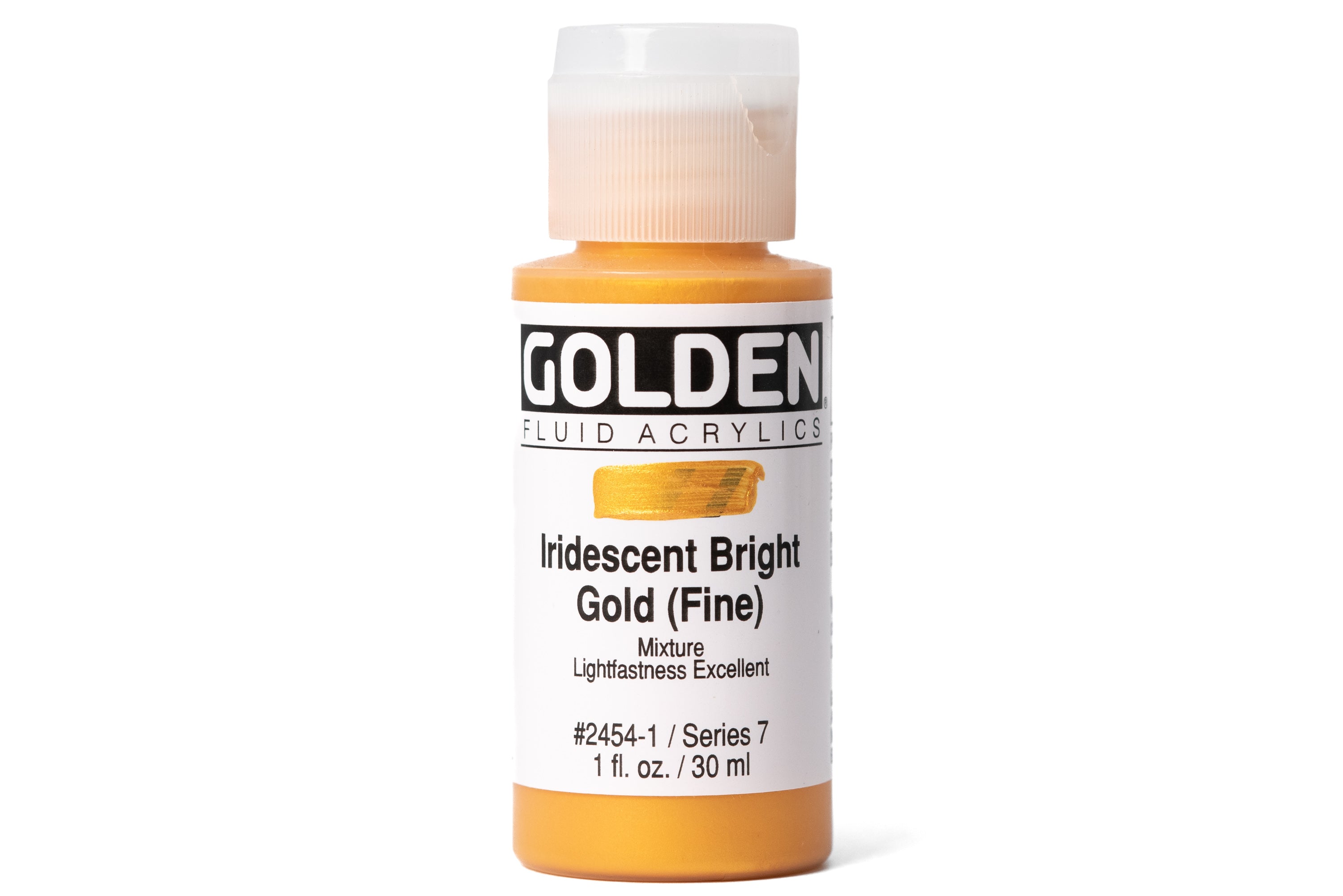 Golden - Golden Fluid Acrylics, Iridescent Bright Gold (Fine) - St. Louis Art Supply