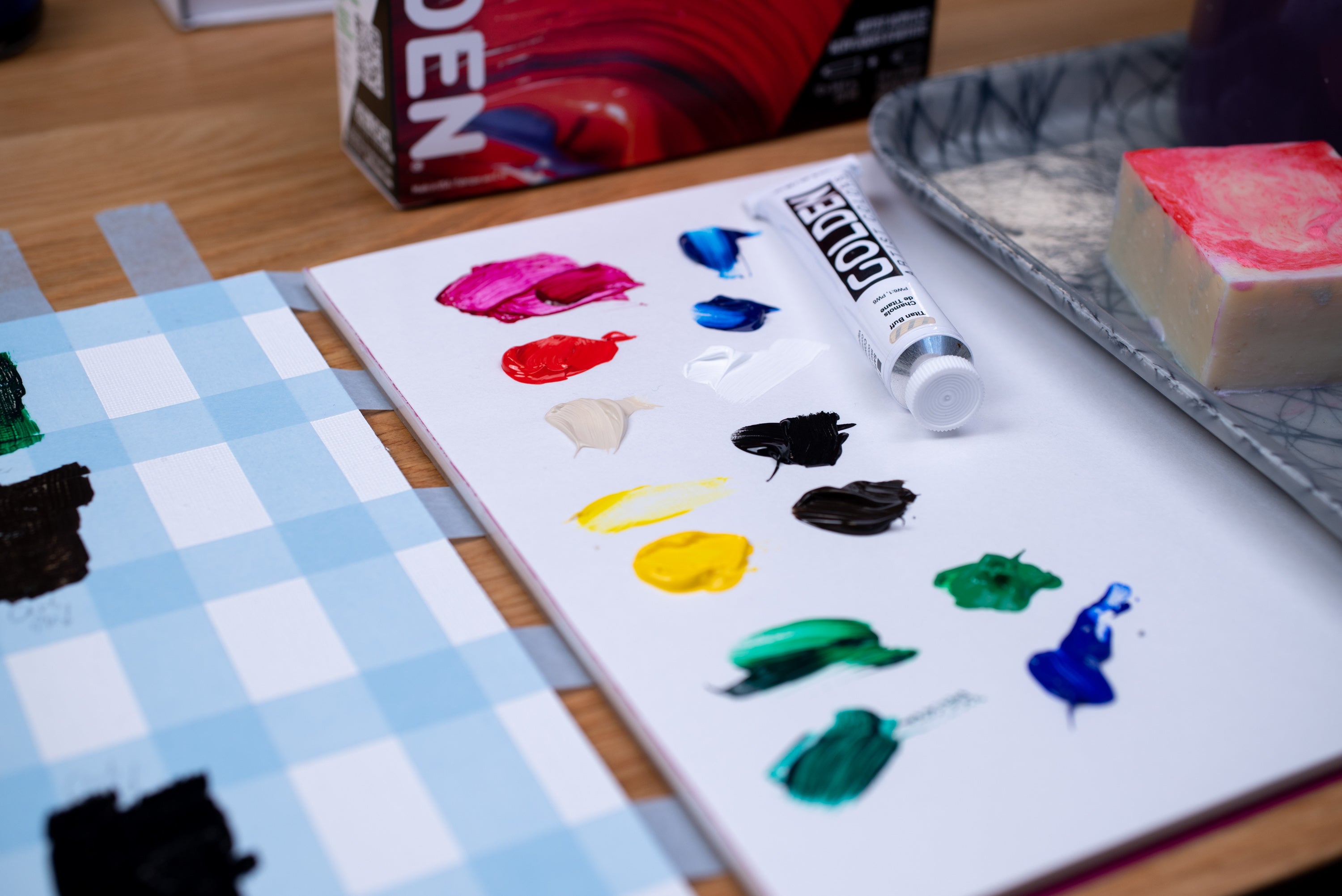 Golden Heavy Body Acrylics, Mixing Set of 12