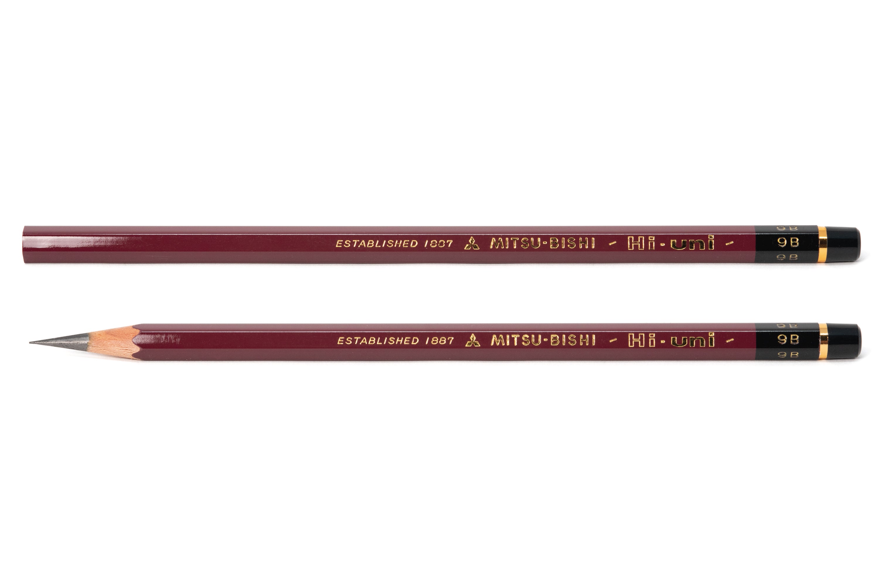 Mitsubishi Pencil Co. - Hi-Uni Pencil, 9B, Set of 12 - St. Louis Art Supply