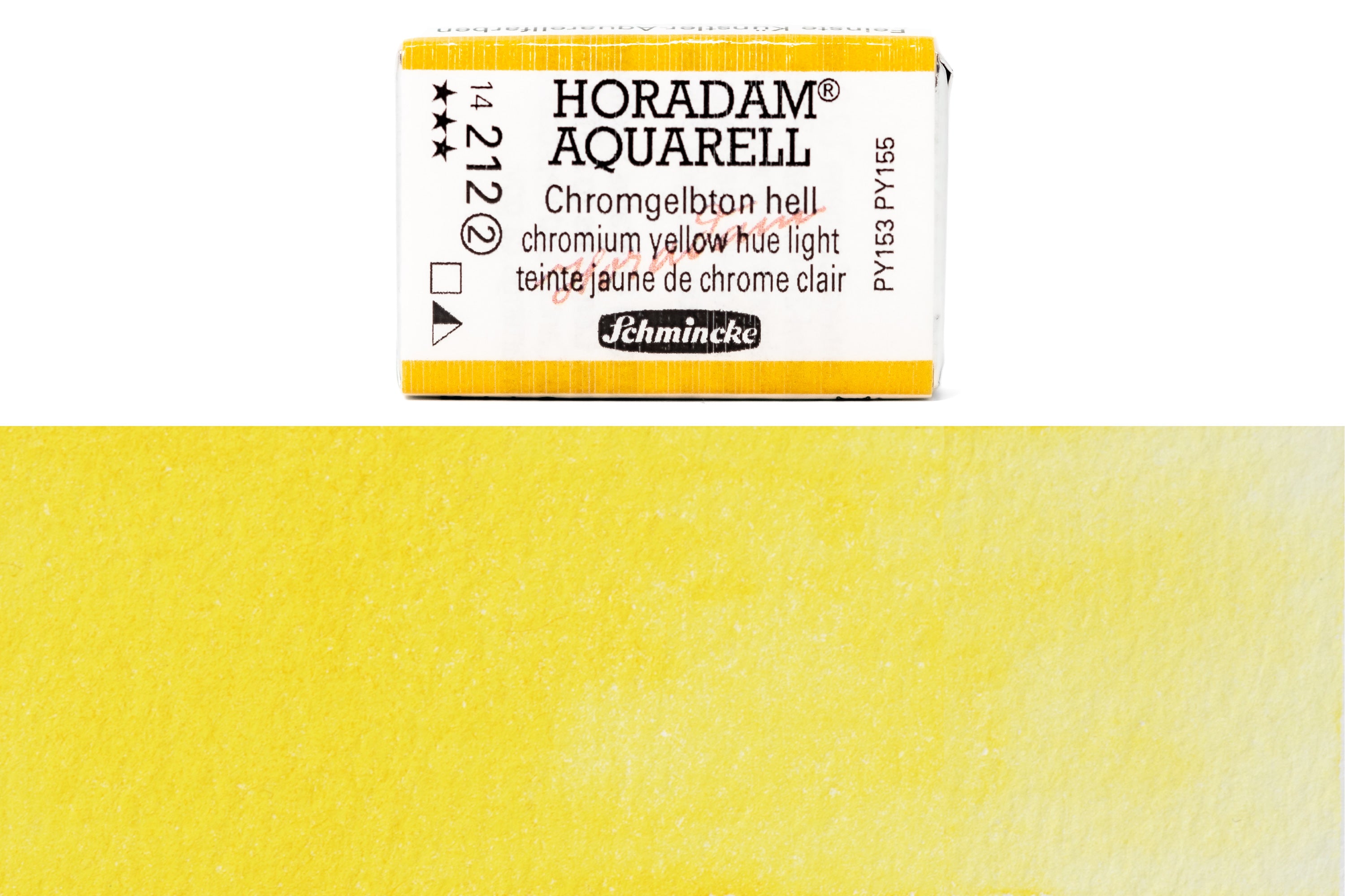 Schmincke - Horadam Watercolor Full Pan, #212 Chromium Yellow Hue Light - St. Louis Art Supply