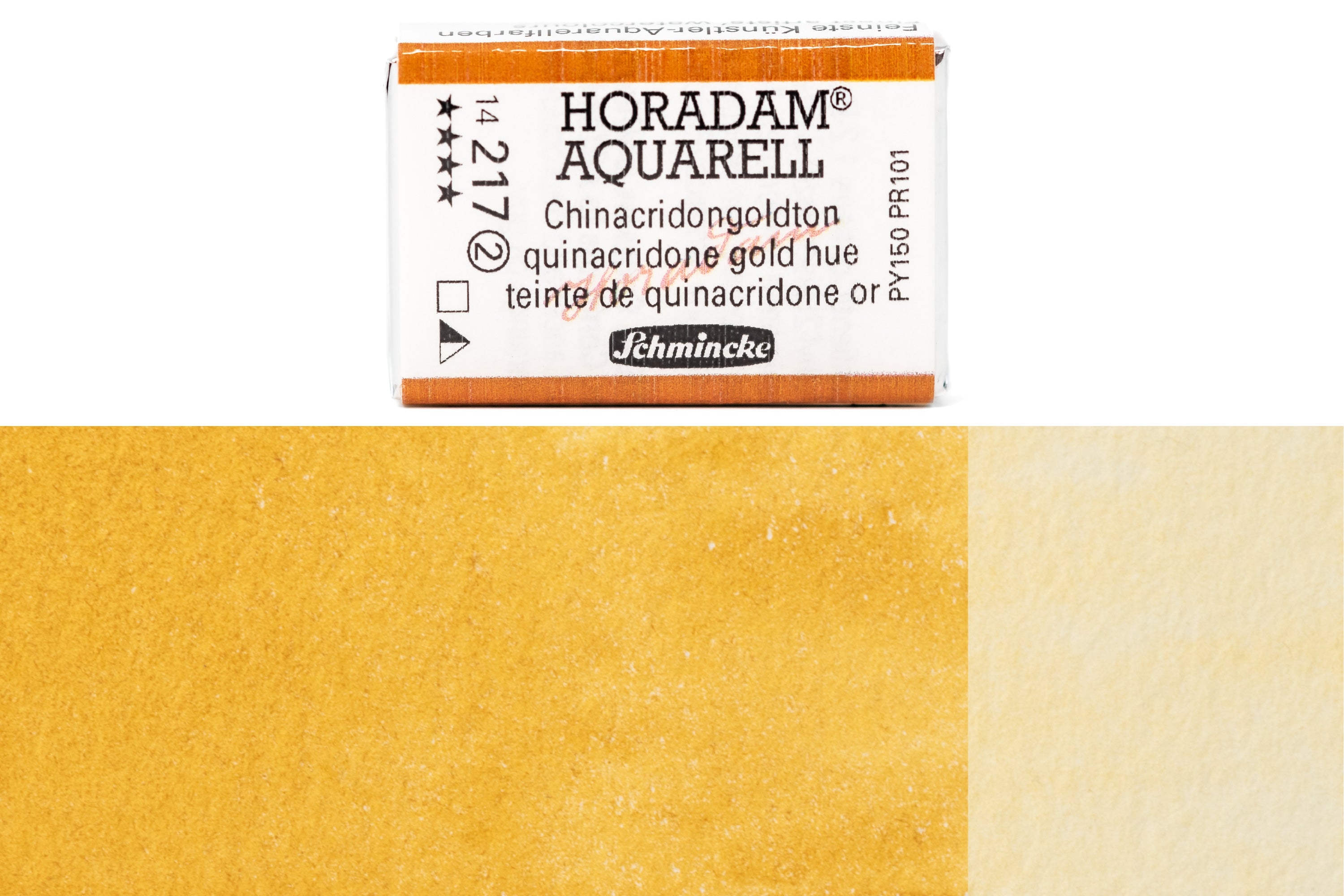 Schmincke - Horadam Watercolor Full Pan, #217 Quinacridone Gold Hue - St. Louis Art Supply