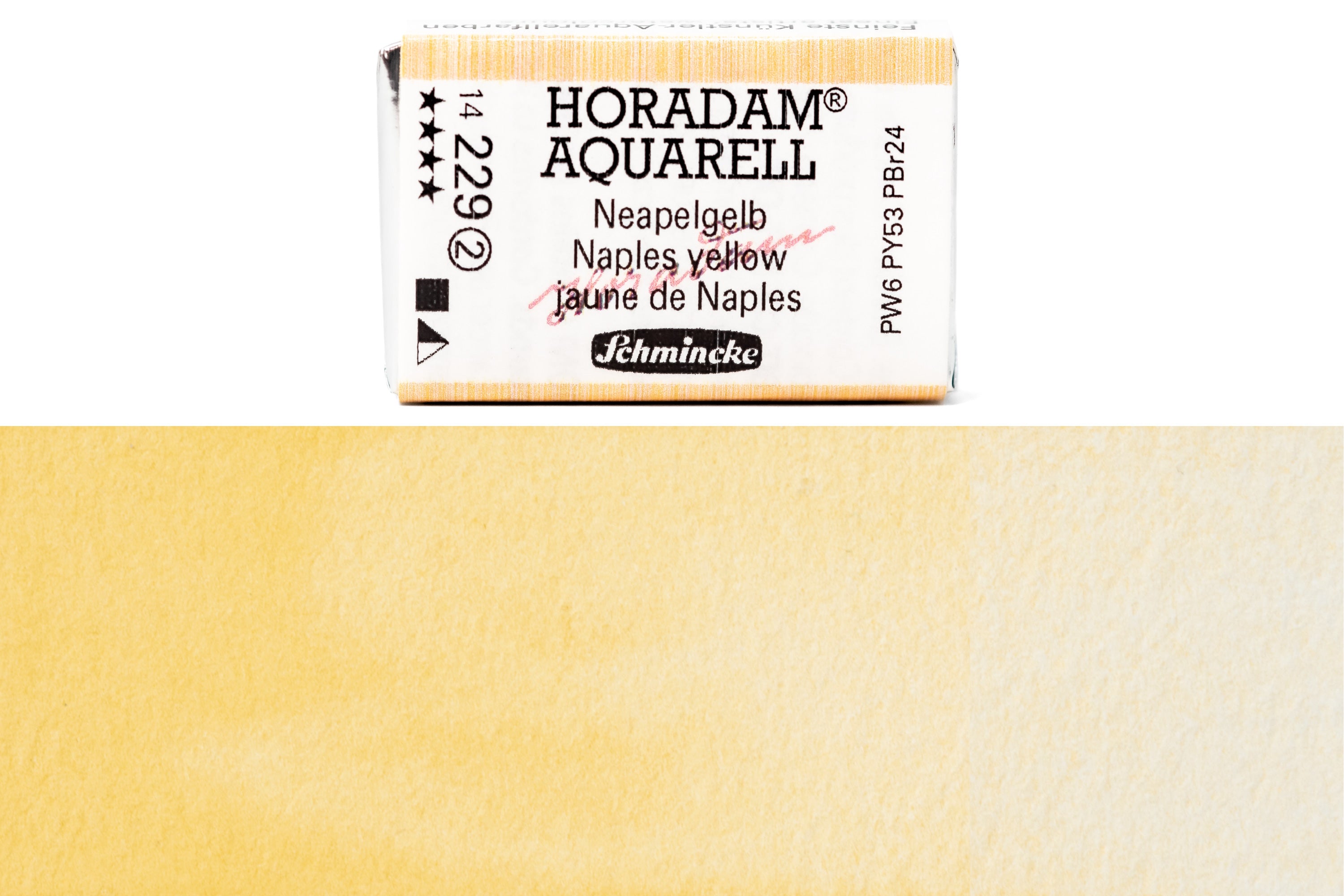 Schmincke - Horadam Watercolor Full Pan, #229 Naples Yellow - St. Louis Art Supply
