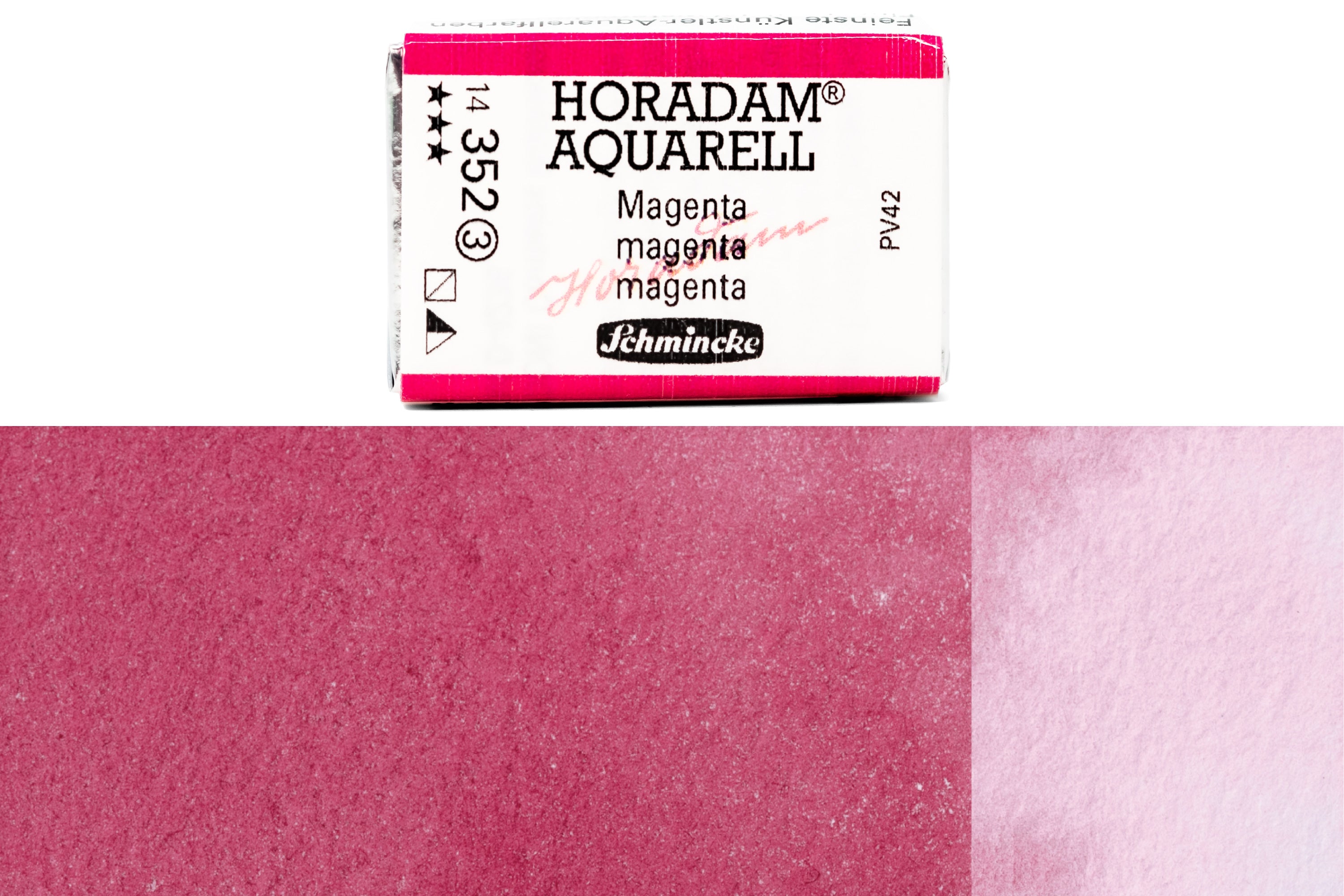 Schmincke - Horadam Watercolor Full Pan, #352 Magenta - St. Louis Art Supply