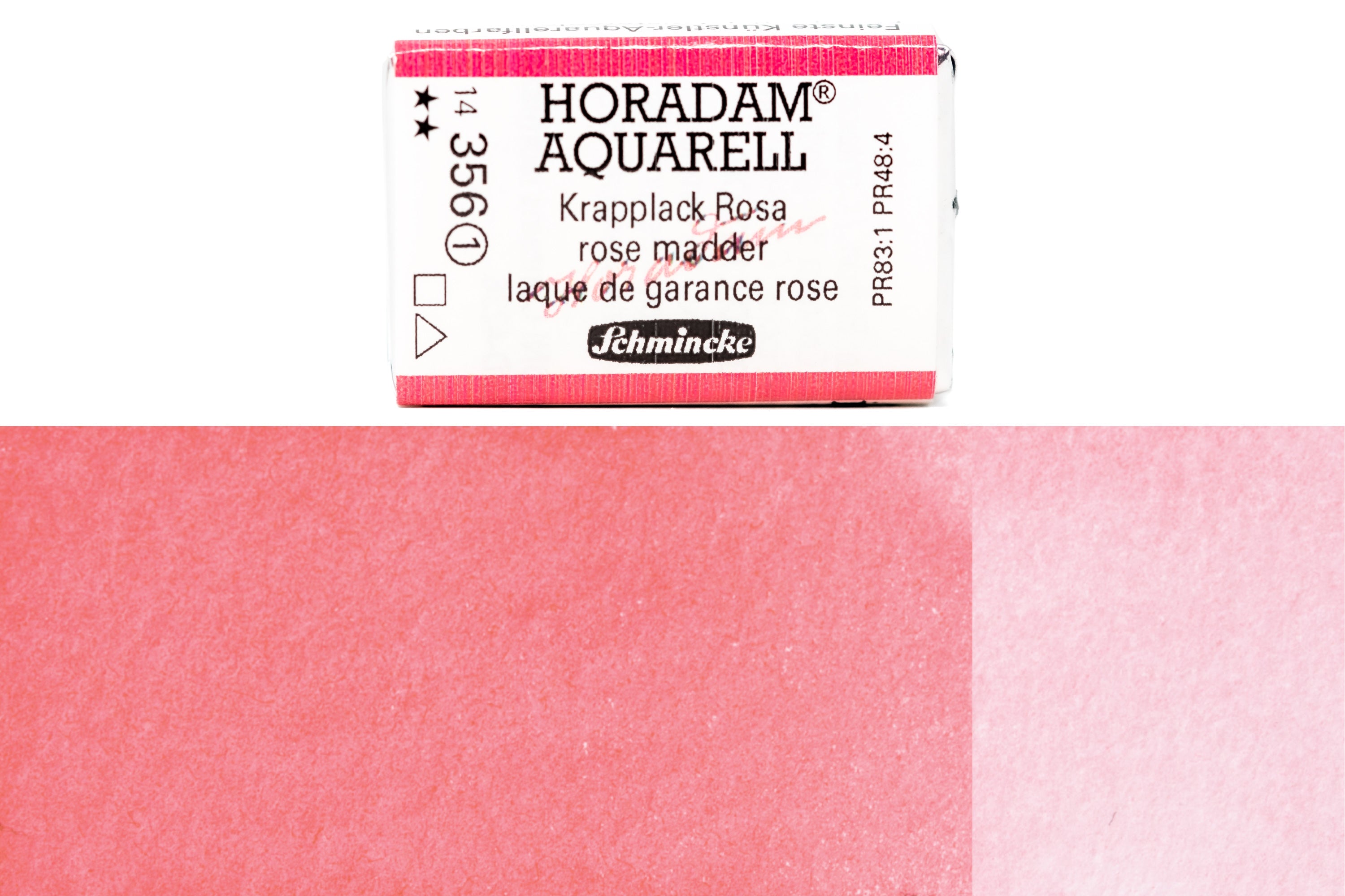 Schmincke - Horadam Watercolor Full Pan, #356 Rose Madder - St. Louis Art Supply