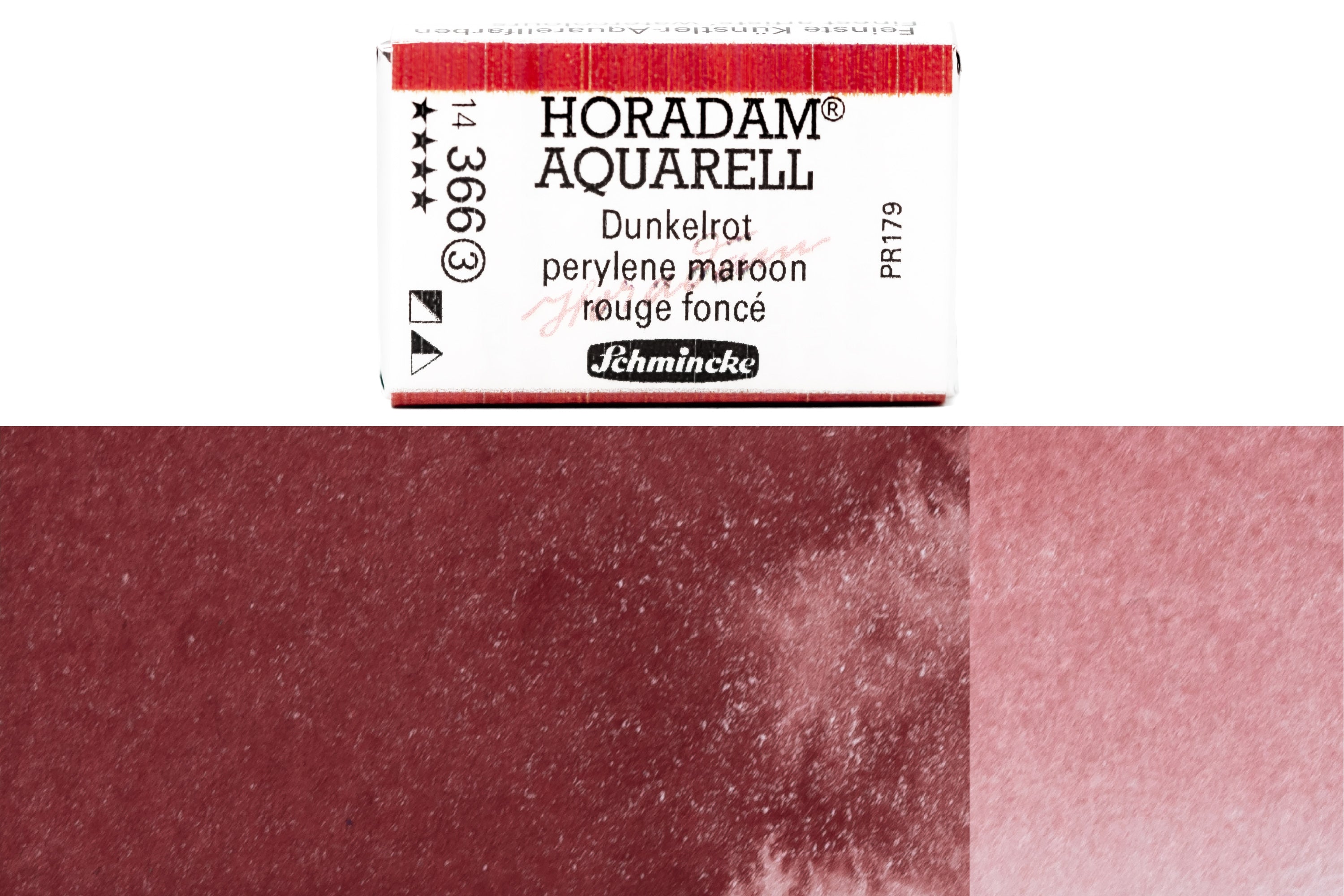 Schmincke - Horadam Watercolor Full Pan, #366 Perylene Maroon - St. Louis Art Supply