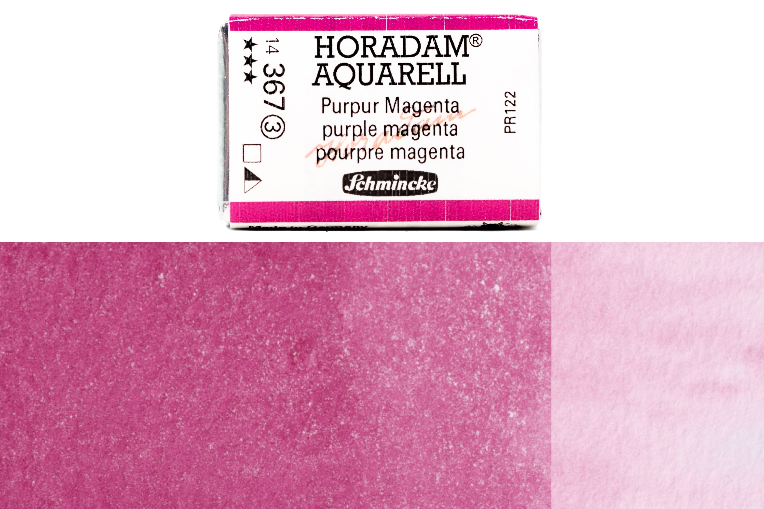 Schmincke - Horadam Watercolor Full Pan, #367 Purple Magenta - St. Louis Art Supply