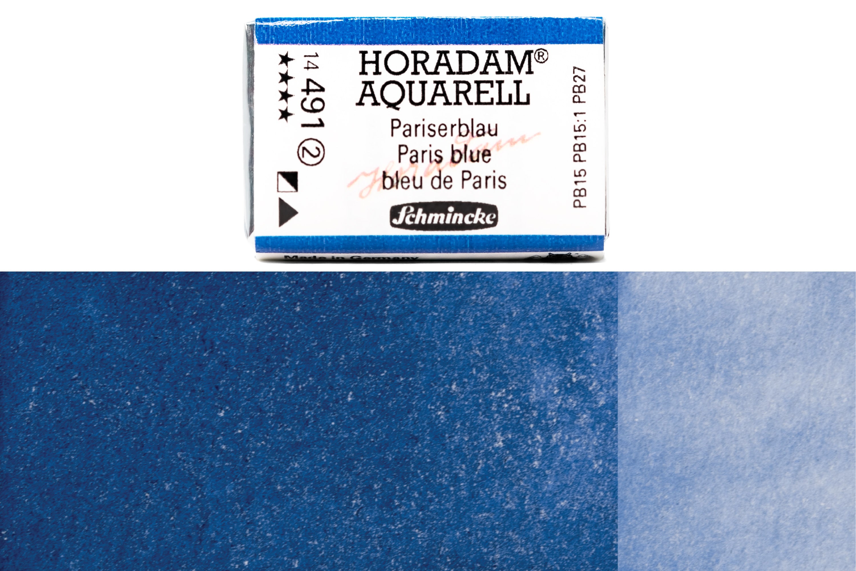 Schmincke - Horadam Watercolor Full Pan, #491 Paris Blue - St. Louis Art Supply