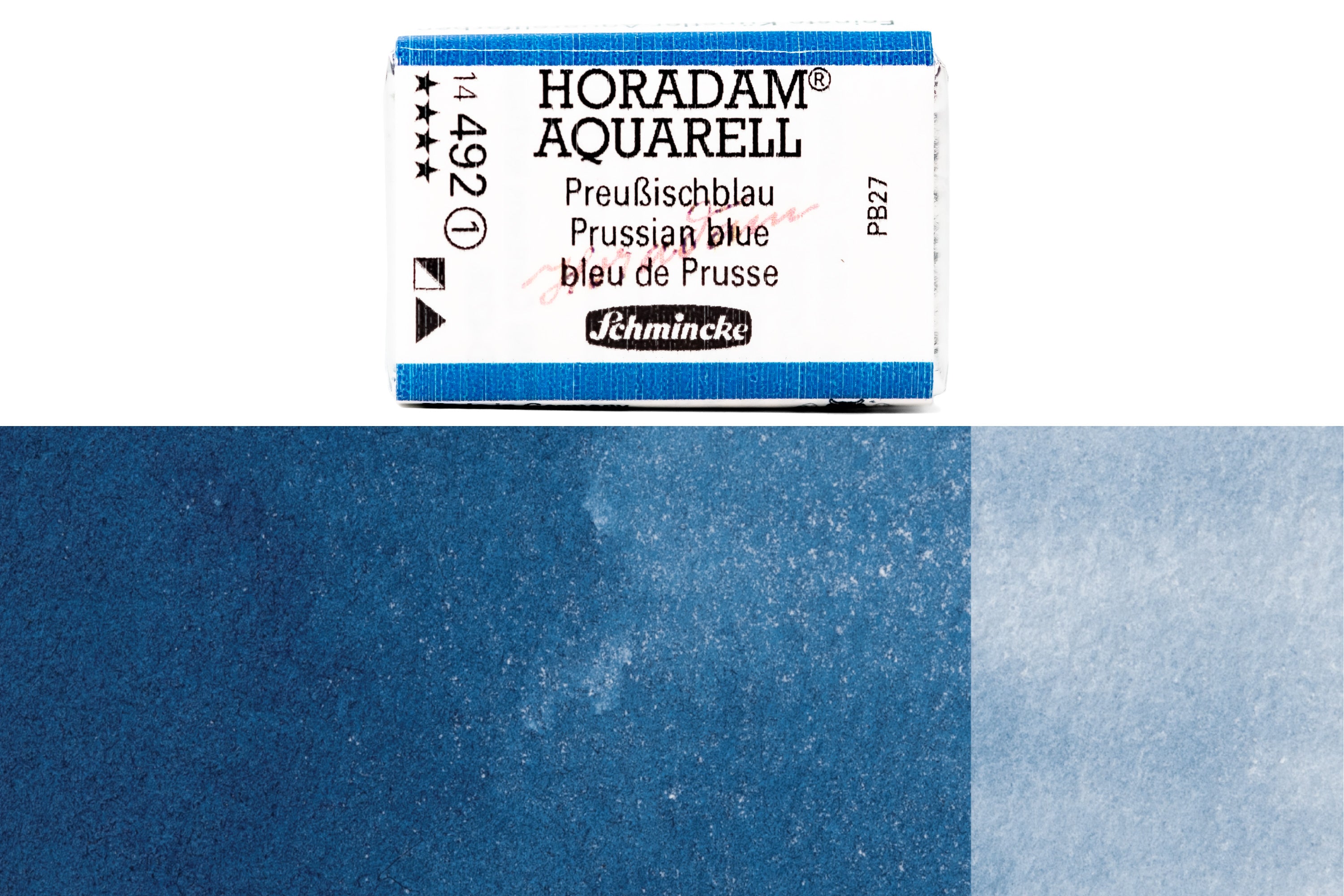 Schmincke - Horadam Watercolor Full Pan, #492 Prussian Blue - St. Louis Art Supply