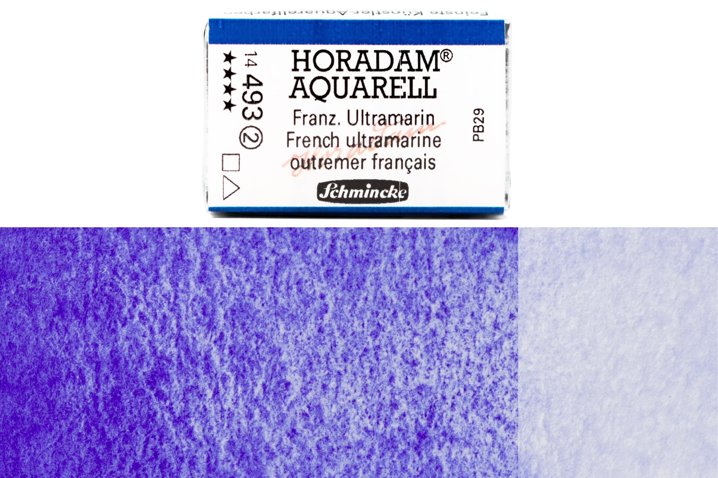 Schmincke - Horadam Watercolor Full Pan, #493 French Ultramarine - St. Louis Art Supply