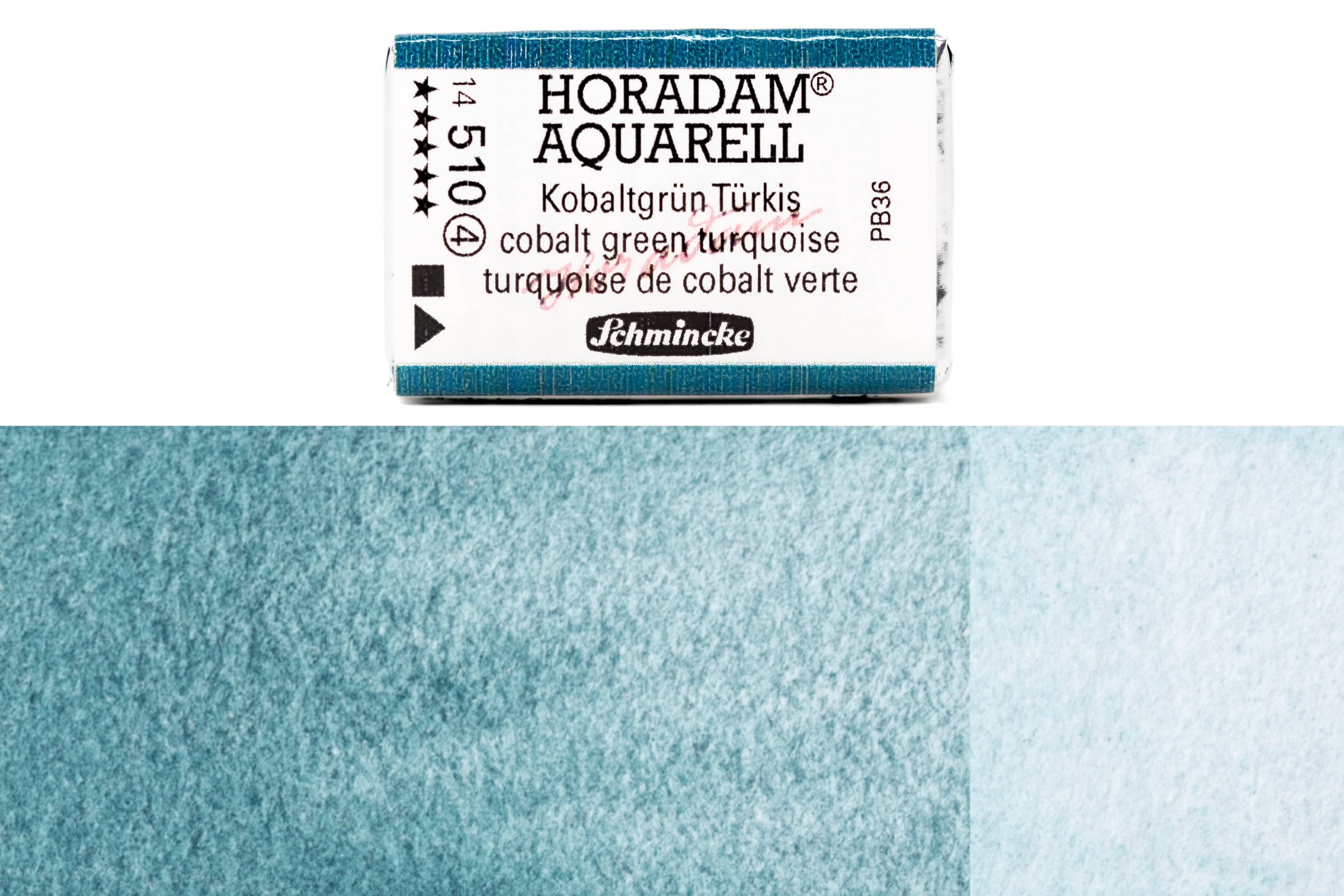 Schmincke - Horadam Watercolor Full Pan, #510 Cobalt Green Turquoise - St. Louis Art Supply