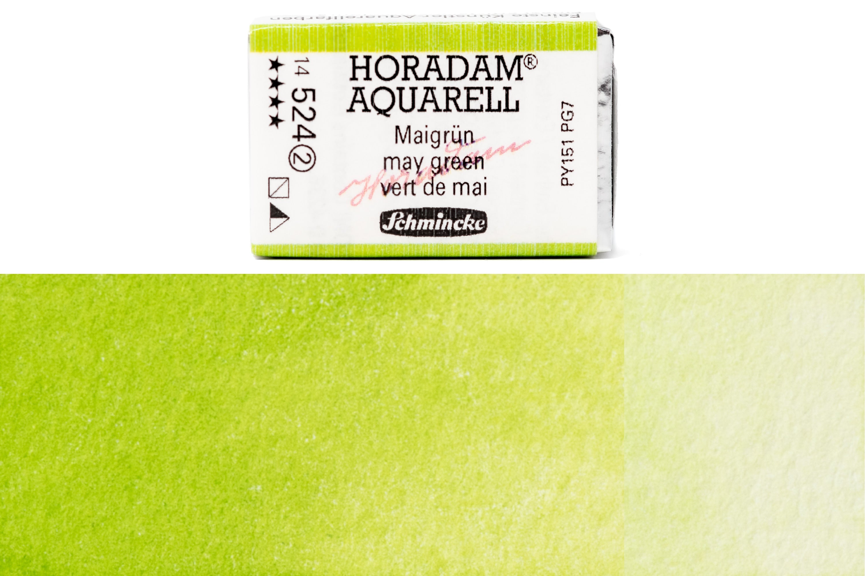 Schmincke - Horadam Watercolor Full Pan, #524 May Green - St. Louis Art Supply