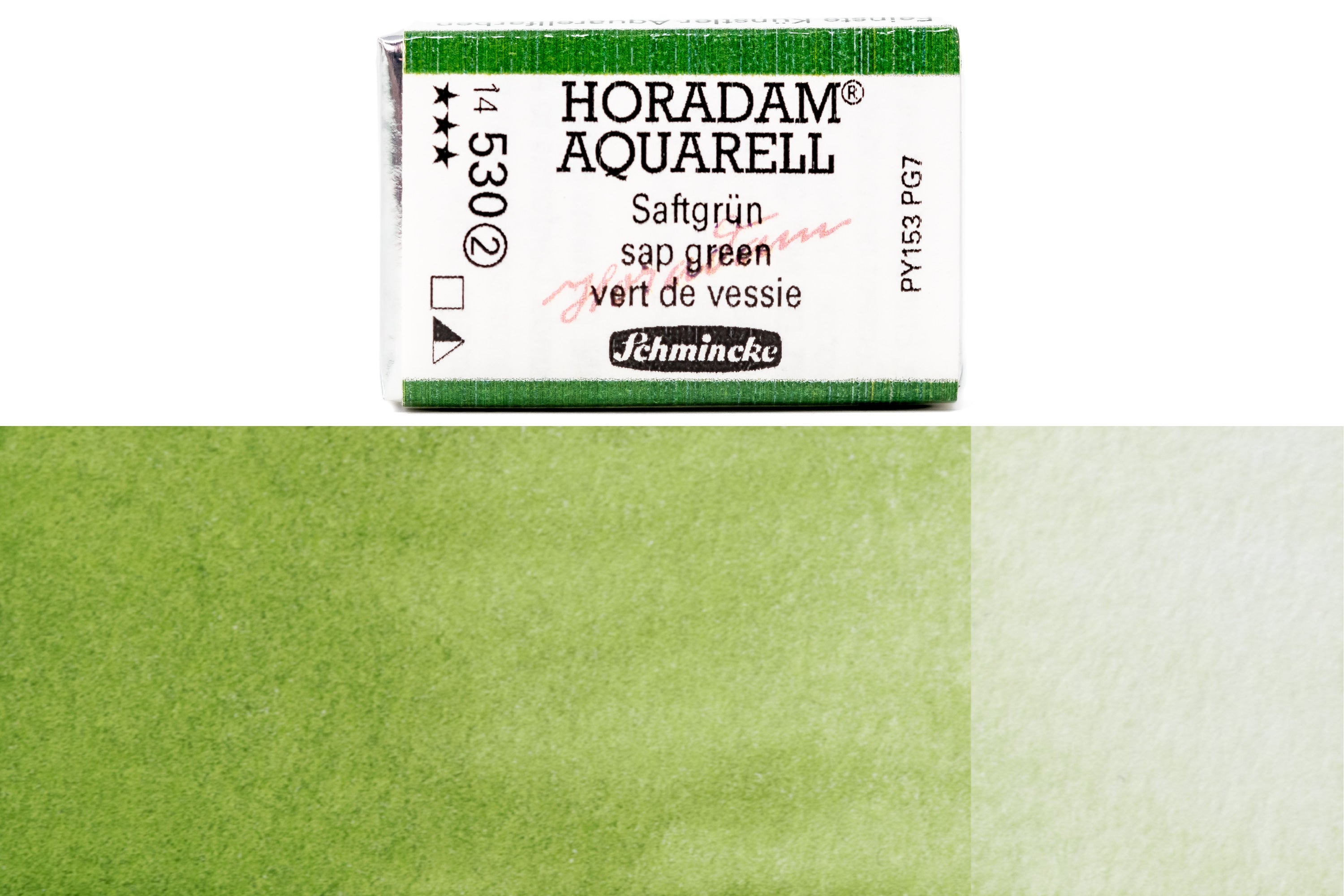Schmincke - Horadam Watercolor Full Pan, #530 Sap Green - St. Louis Art Supply