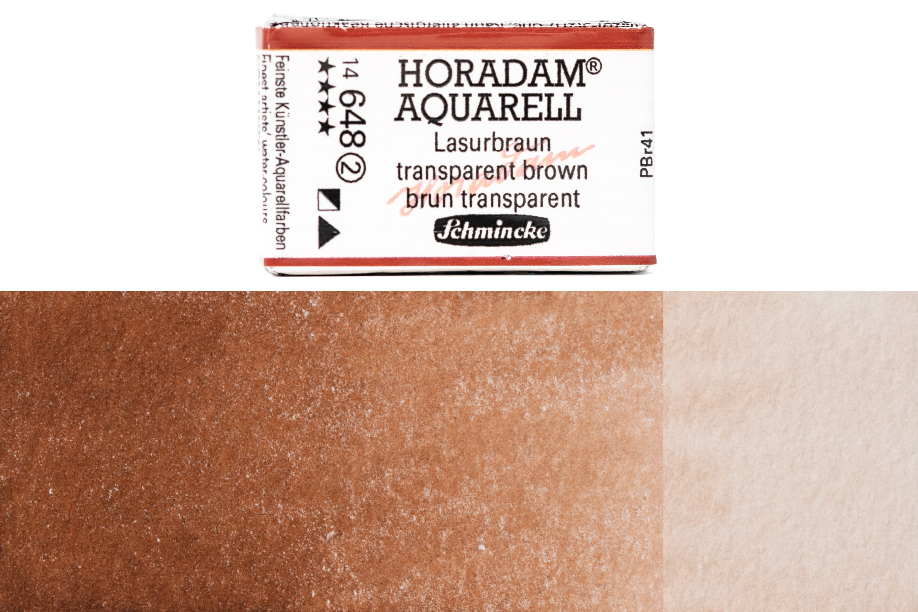 Schmincke - Horadam Watercolor Full Pan, #648 Transparent Brown - St. Louis Art Supply