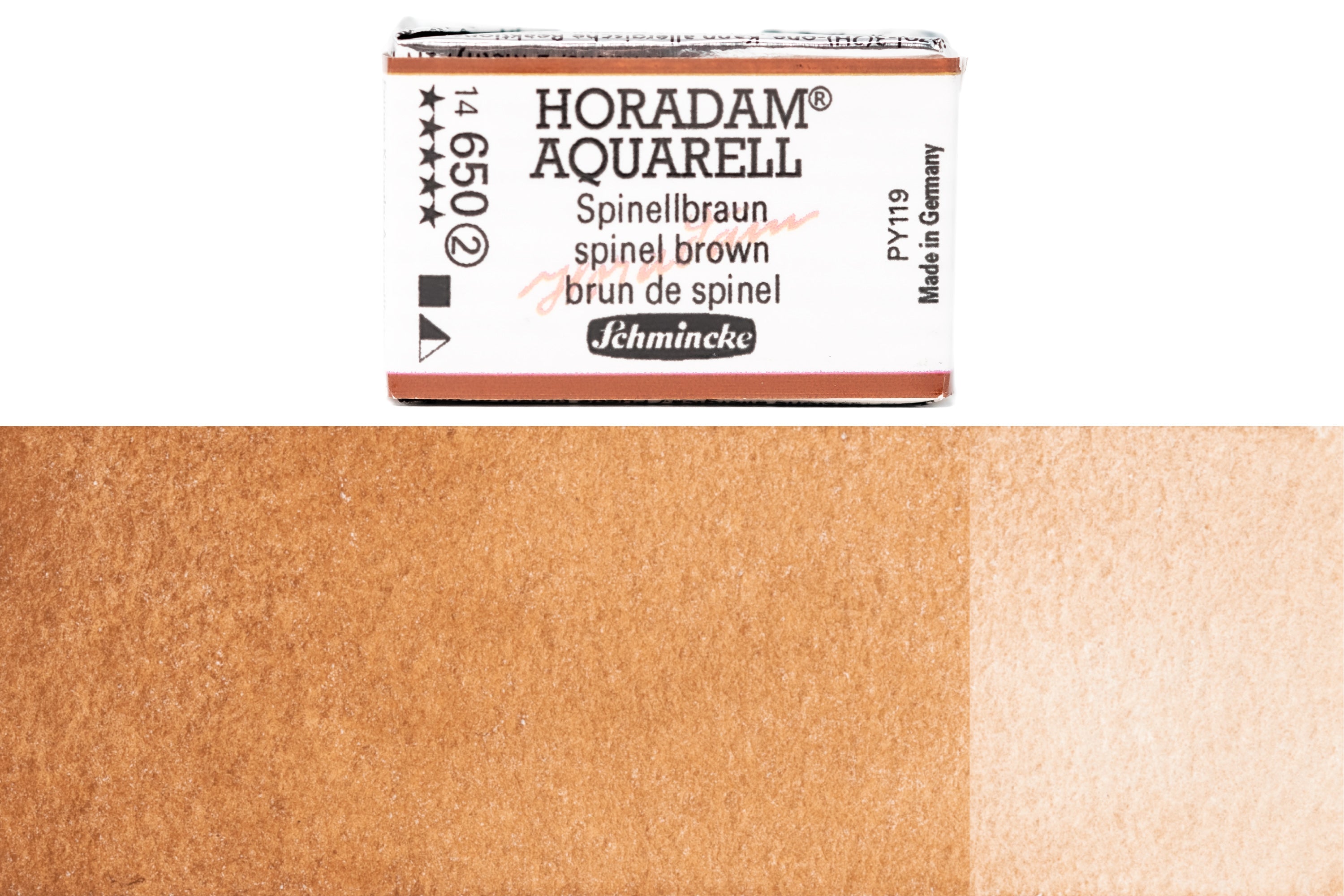 Schmincke - Horadam Watercolor Full Pan, #650 Spinel Brown - St. Louis Art Supply
