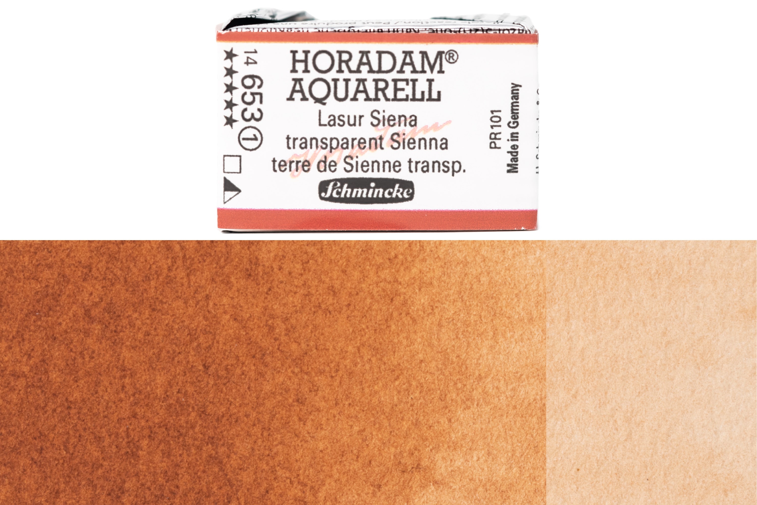 Schmincke - Horadam Watercolor Full Pan, #653 Transparent Sienna - St. Louis Art Supply
