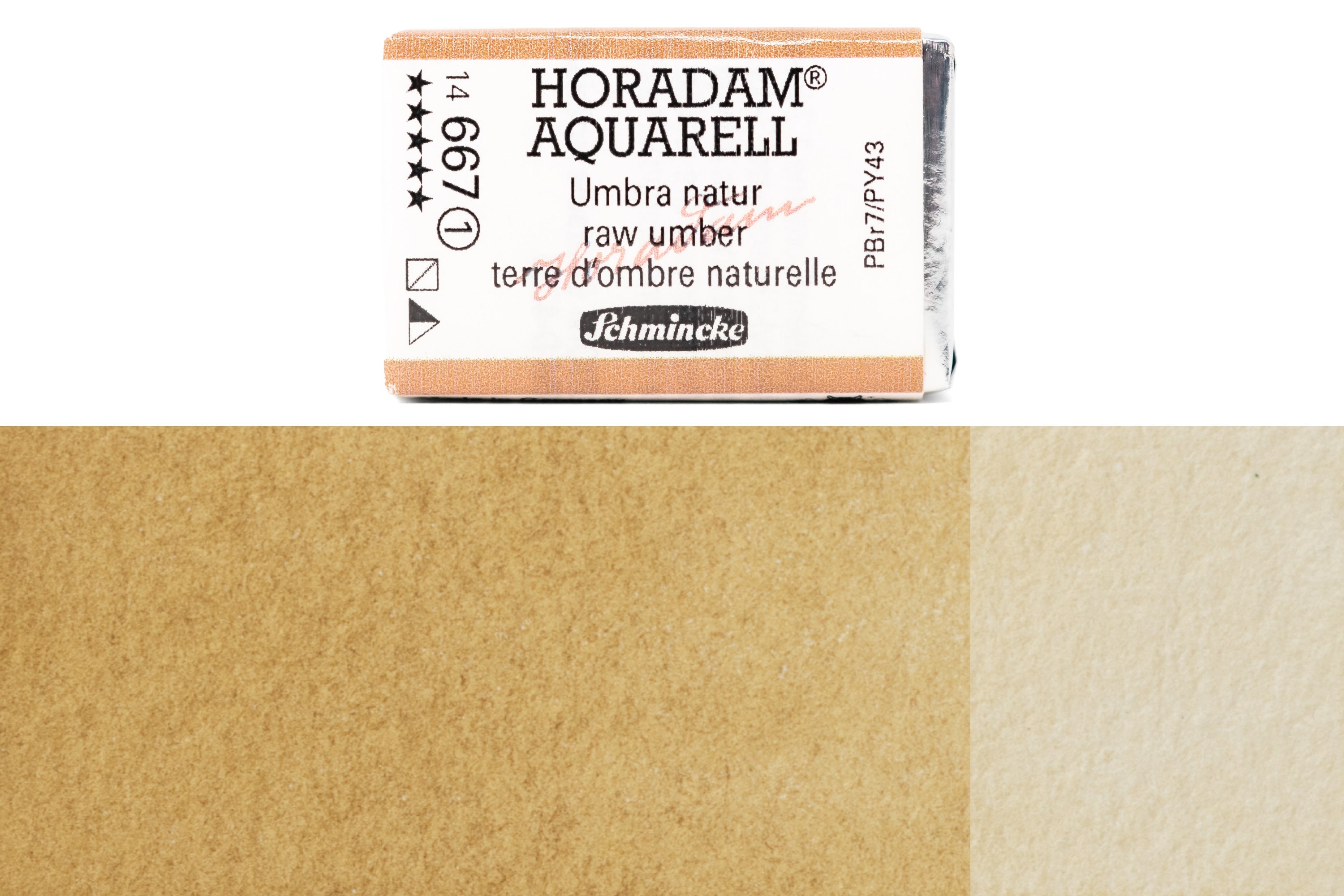 Schmincke - Horadam Watercolor Full Pan, #667 Raw Umber - St. Louis Art Supply
