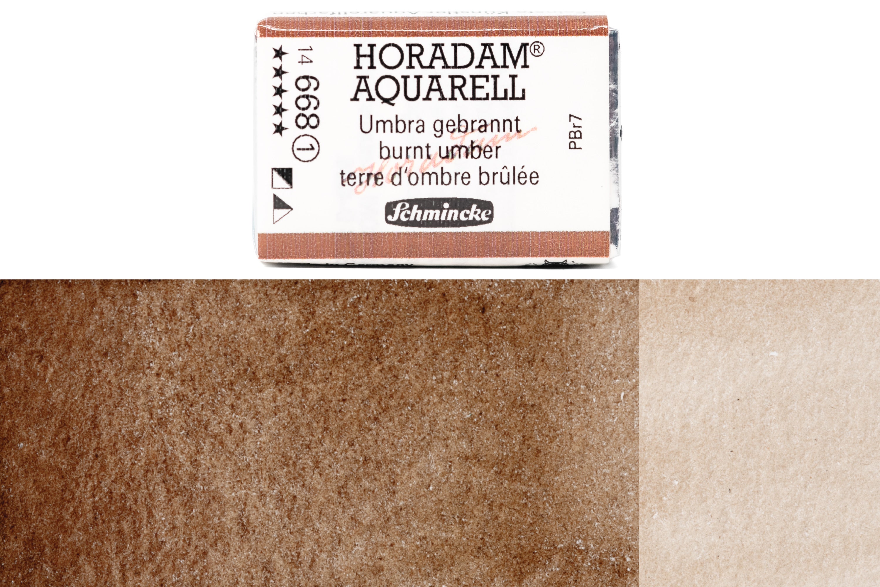 Schmincke - Horadam Watercolor Full Pan, #668 Burnt Umber - St. Louis Art Supply
