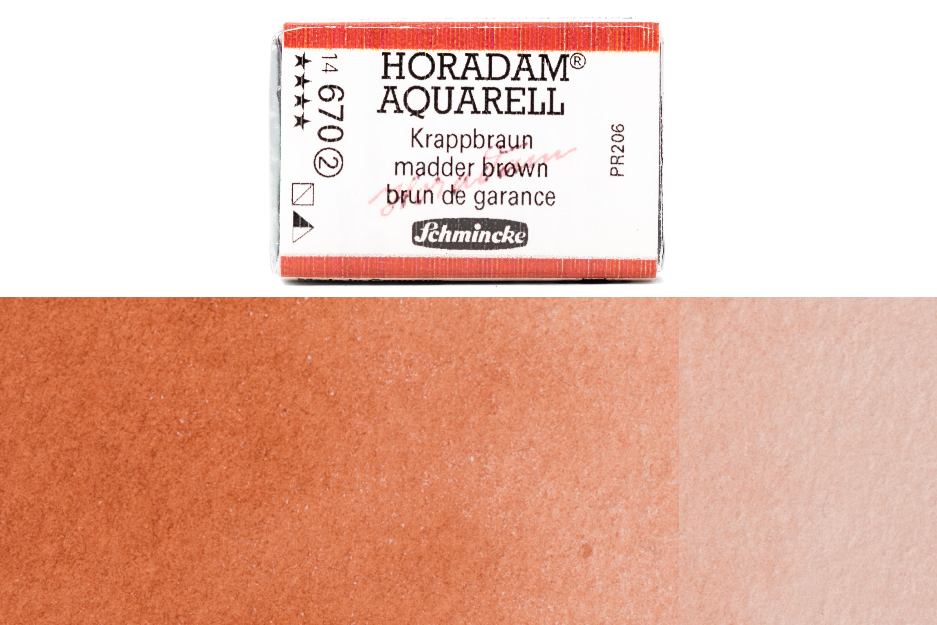 Schmincke - Horadam Watercolor Full Pan, #670 Madder Brown - St. Louis Art Supply