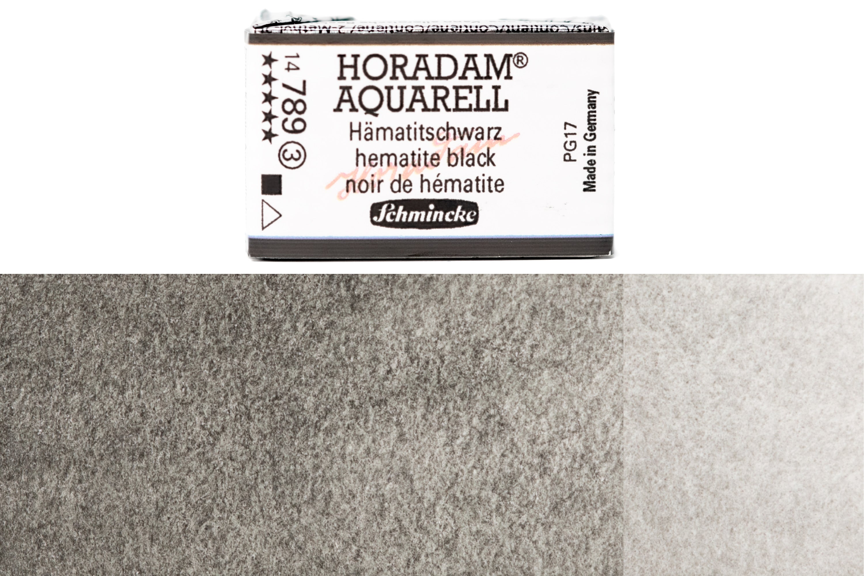 Schmincke - Horadam Watercolor Full Pan, #789 Hematite Black - St. Louis Art Supply