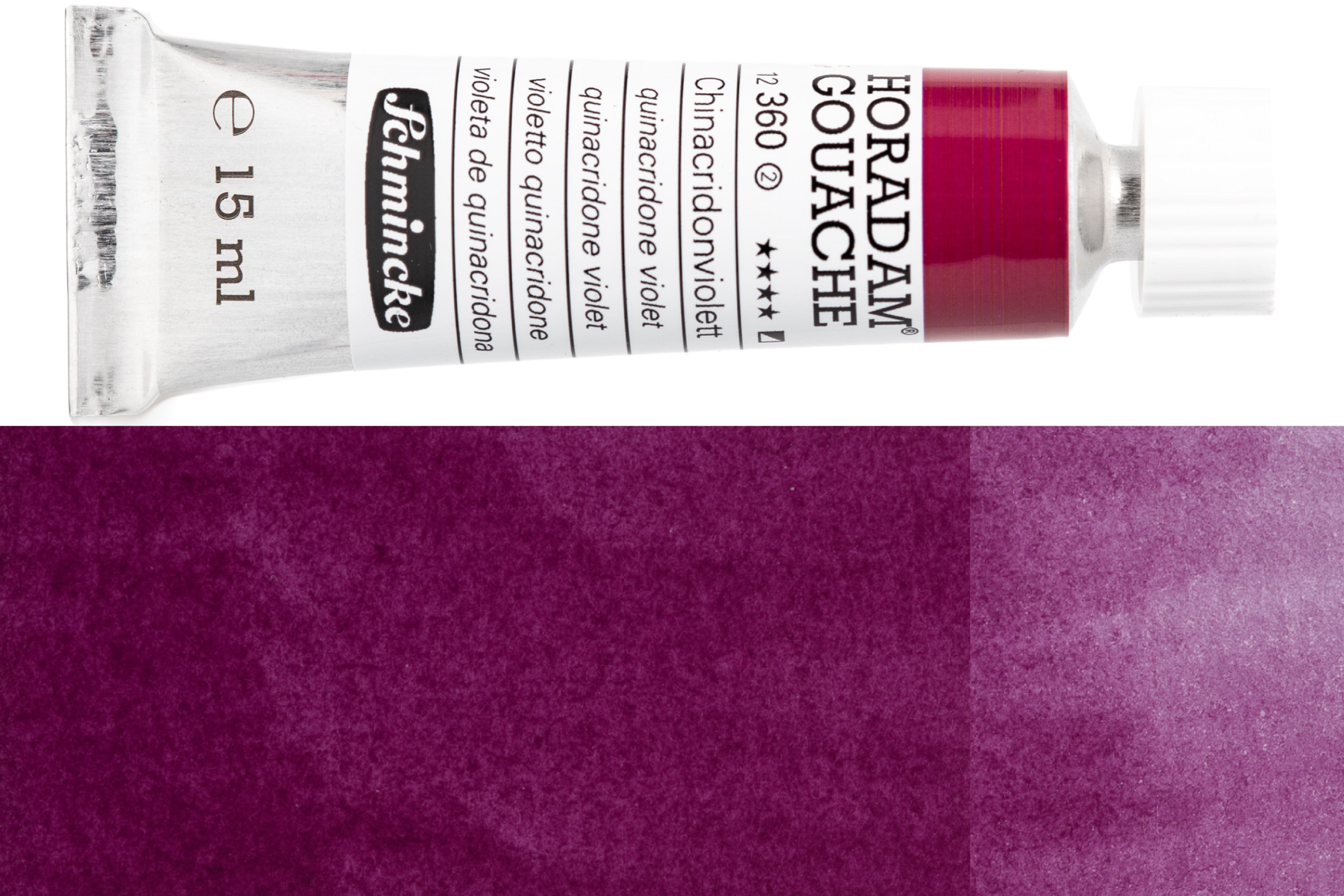 Schmincke - Horadam Gouache, 15 mL, #360 Quinacridone Violet - St. Louis Art Supply