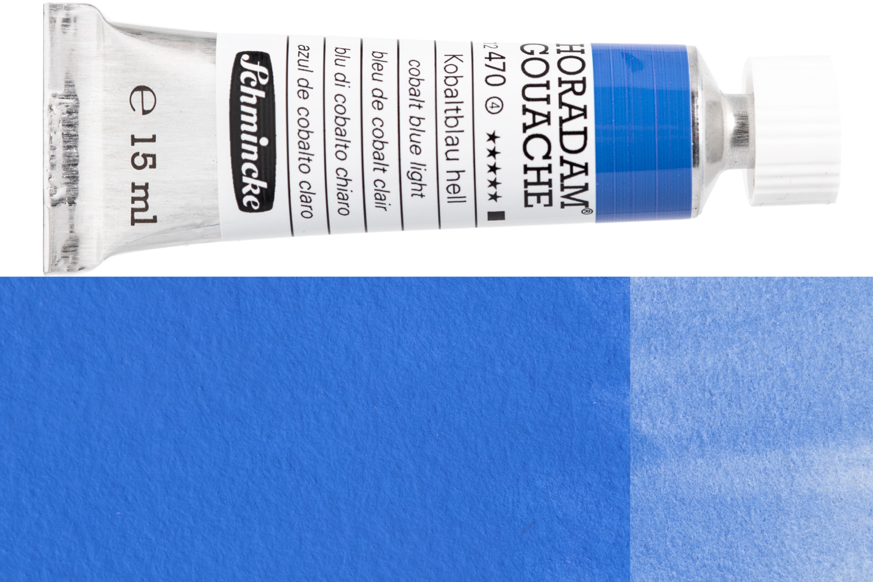 Schmincke - Horadam Gouache, 15 mL, #470 Cobalt Blue Light - St. Louis Art Supply