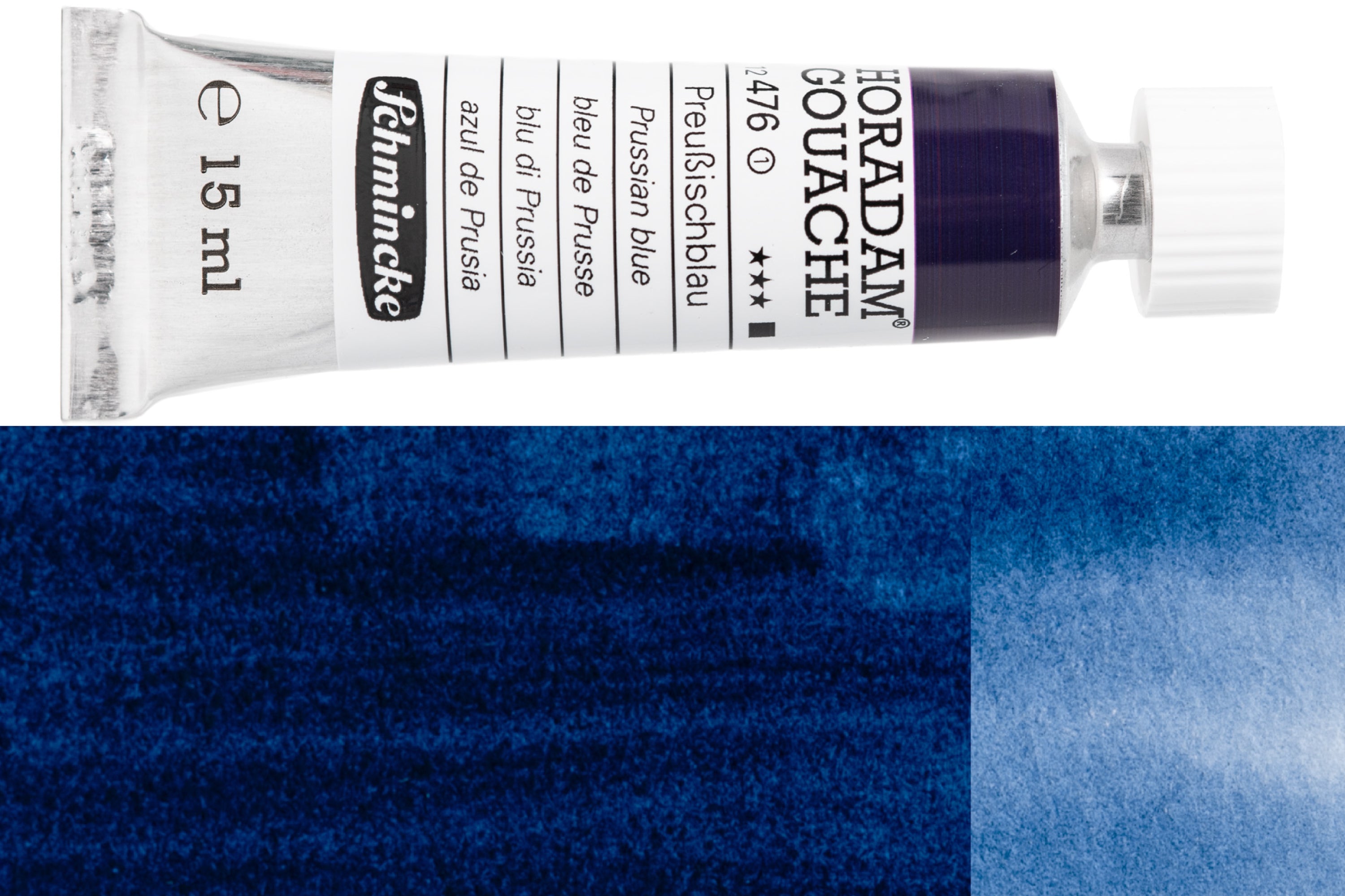 Schmincke - Horadam Gouache, 15 mL, #476 Prussian Blue - St. Louis Art Supply