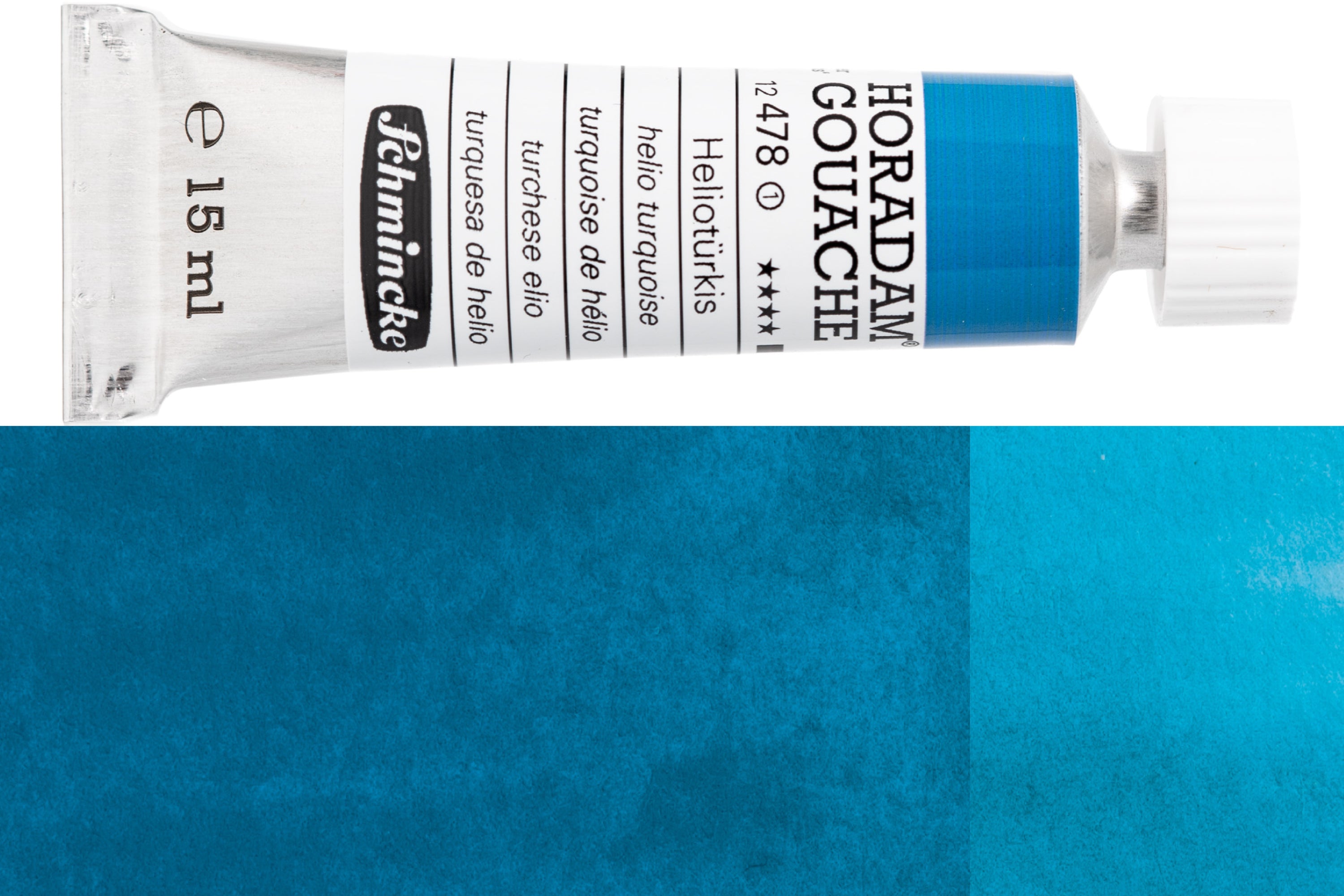 Schmincke - Horadam Gouache, 15 mL, #478 Helio Turquoise - St. Louis Art Supply