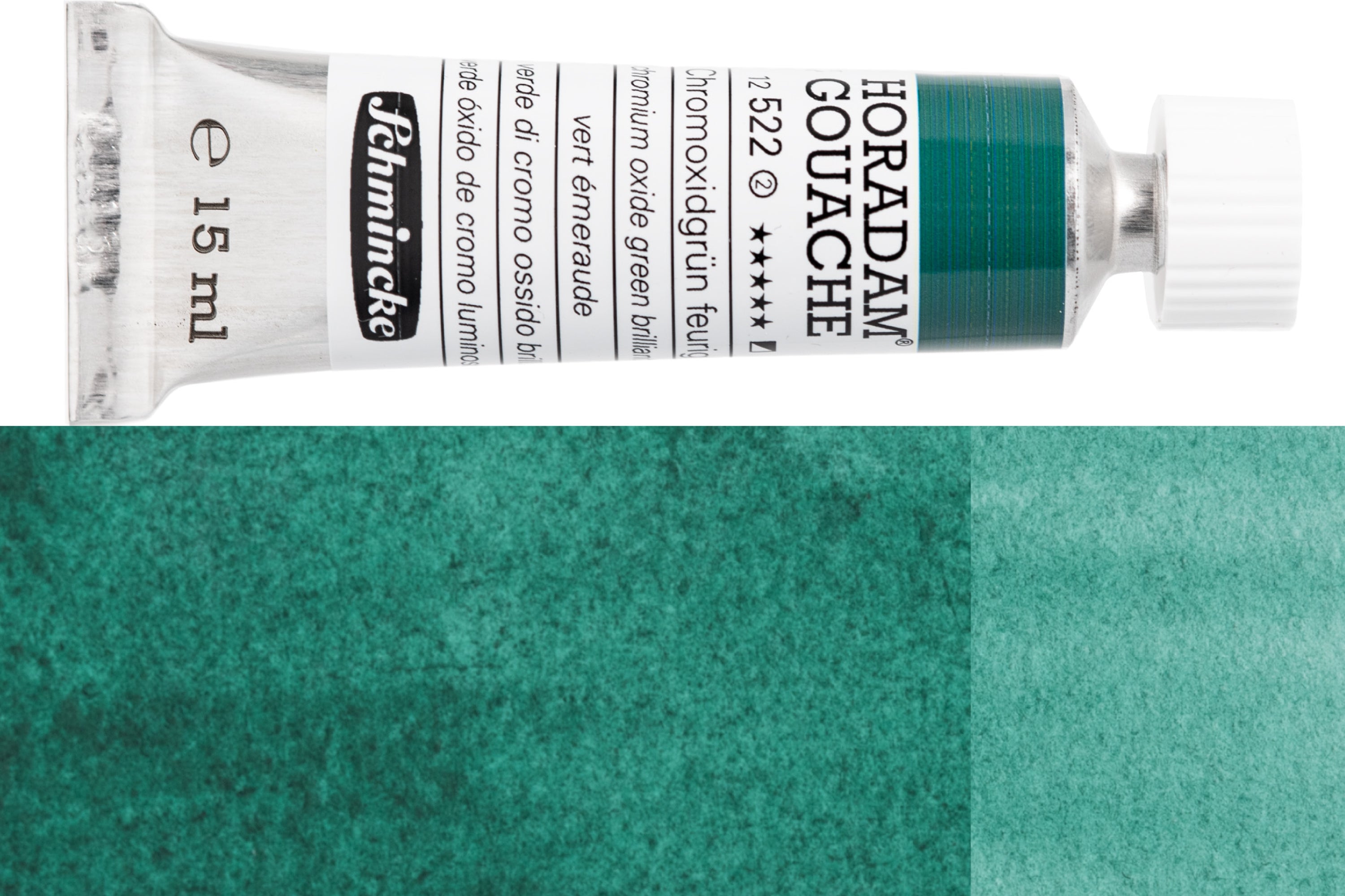 Schmincke - Horadam Gouache, 15 mL, #522 Chromium Oxide Green Brilliant - St. Louis Art Supply