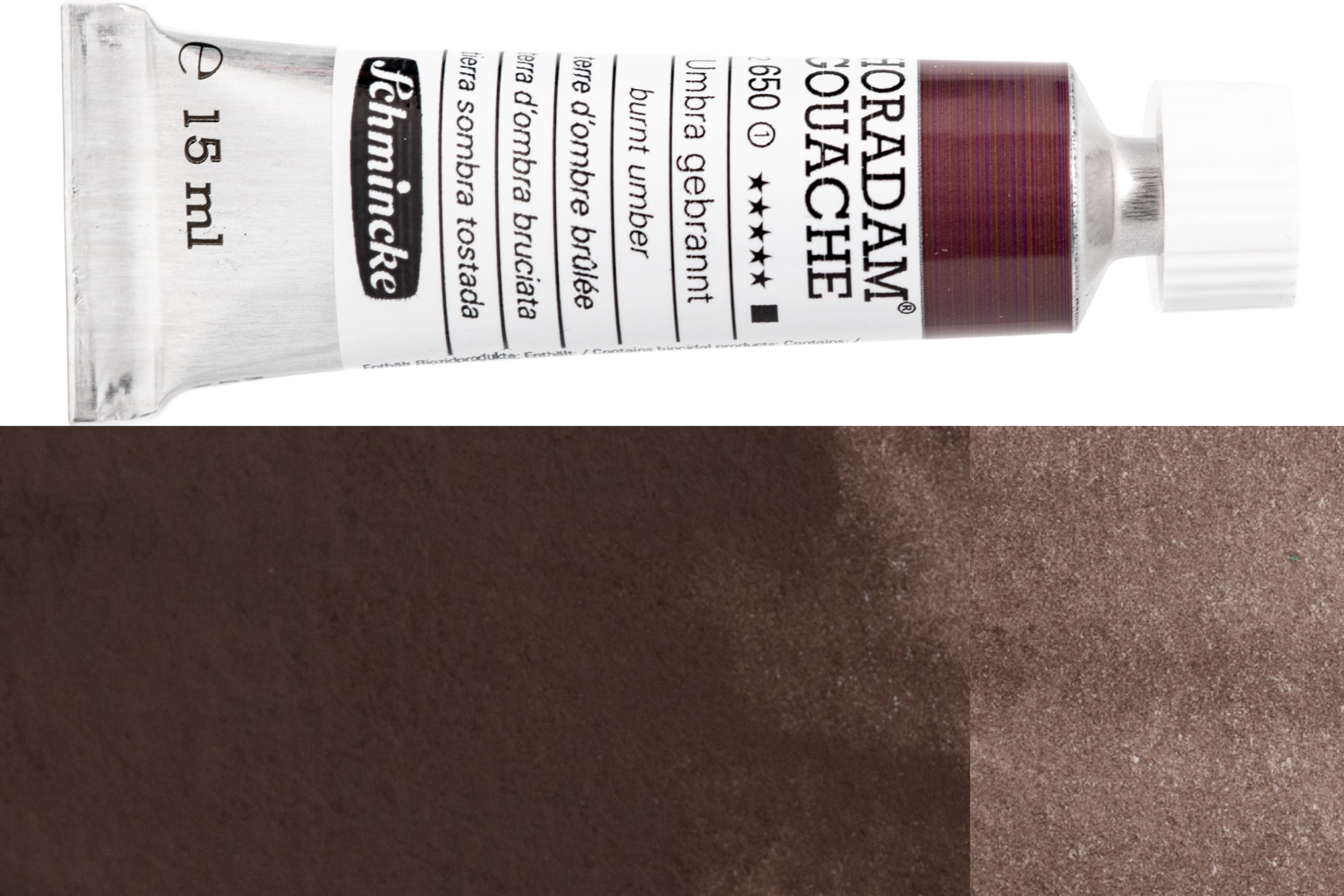 Schmincke - Horadam Gouache, 15 mL, #650 Burnt Umber - St. Louis Art Supply
