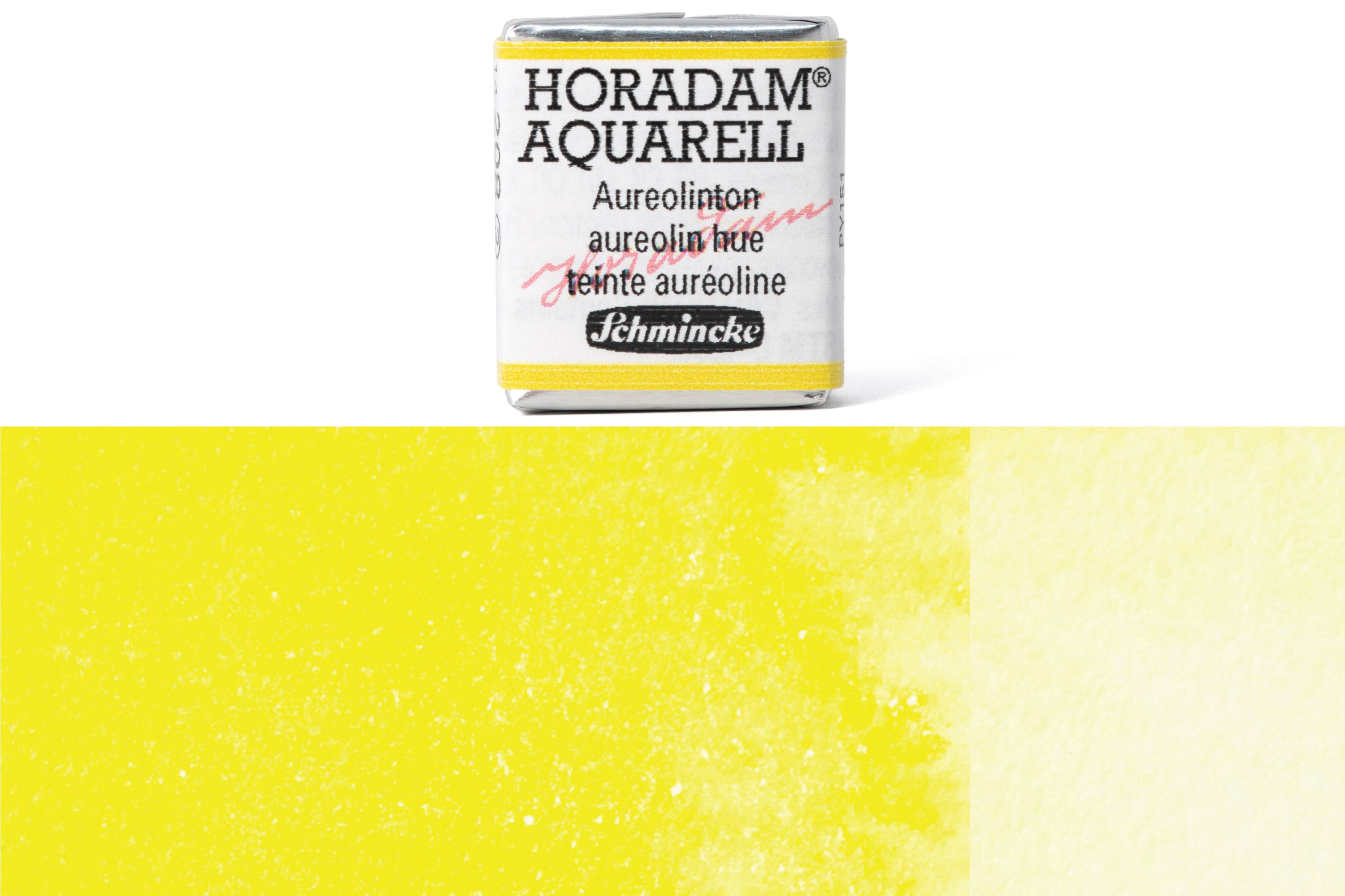 Schmincke - Horadam Watercolor Half Pan, #208 Aureolin Hue - St. Louis Art Supply