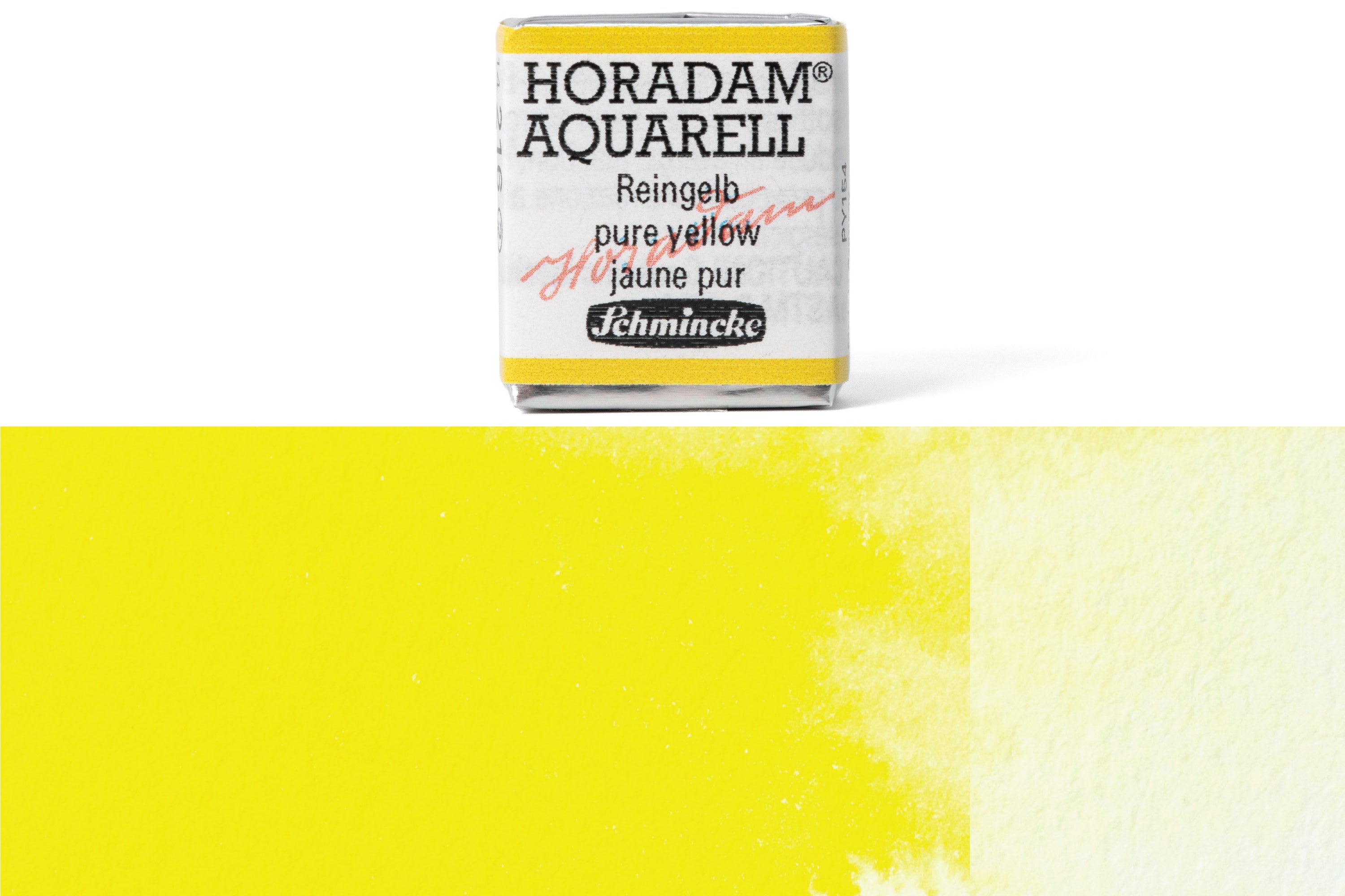 Schmincke - Horadam Watercolor Half Pan, #216 Pure Yellow - St. Louis Art Supply