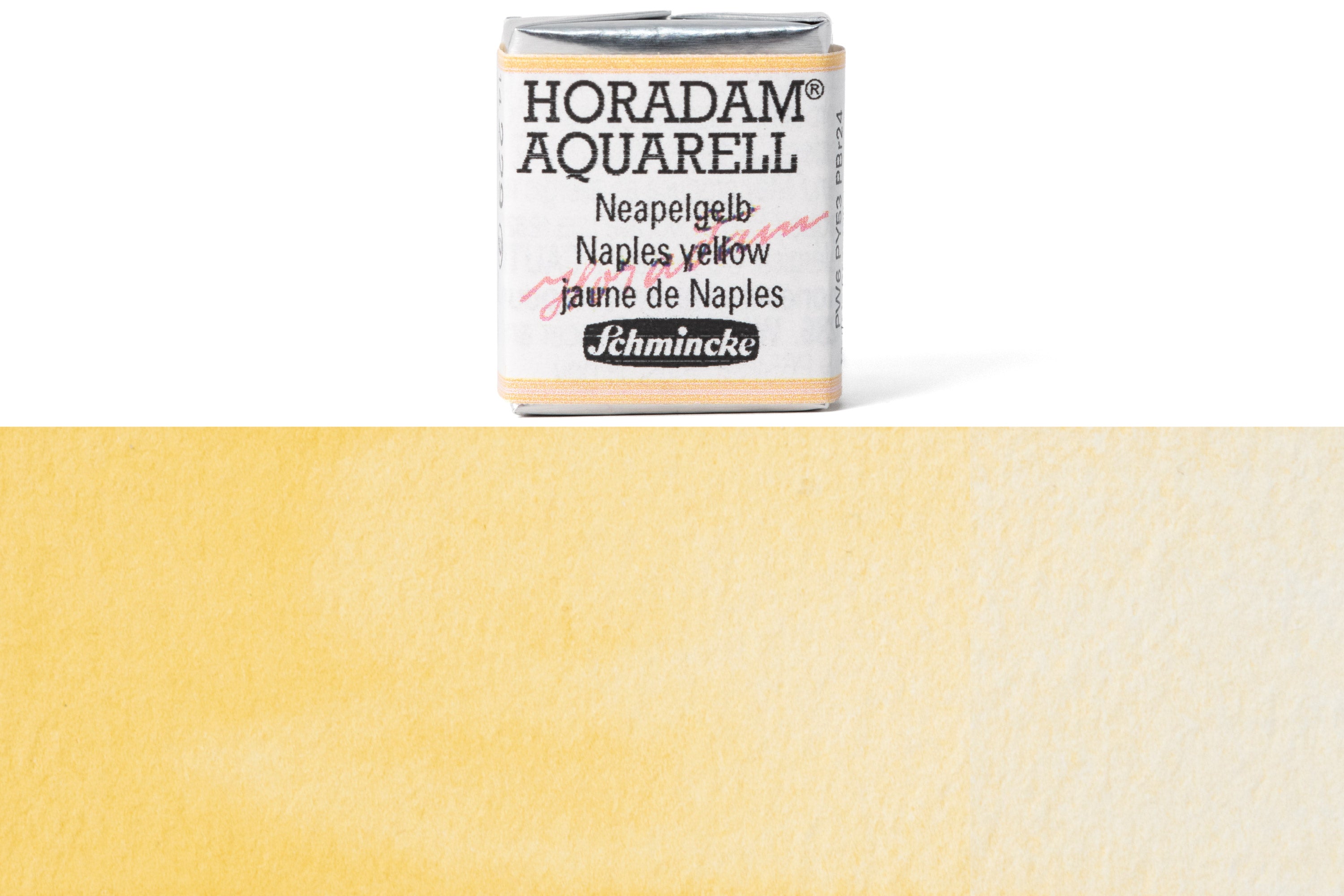 Schmincke - Horadam Watercolor Half Pan, #229 Naples Yellow - St. Louis Art Supply