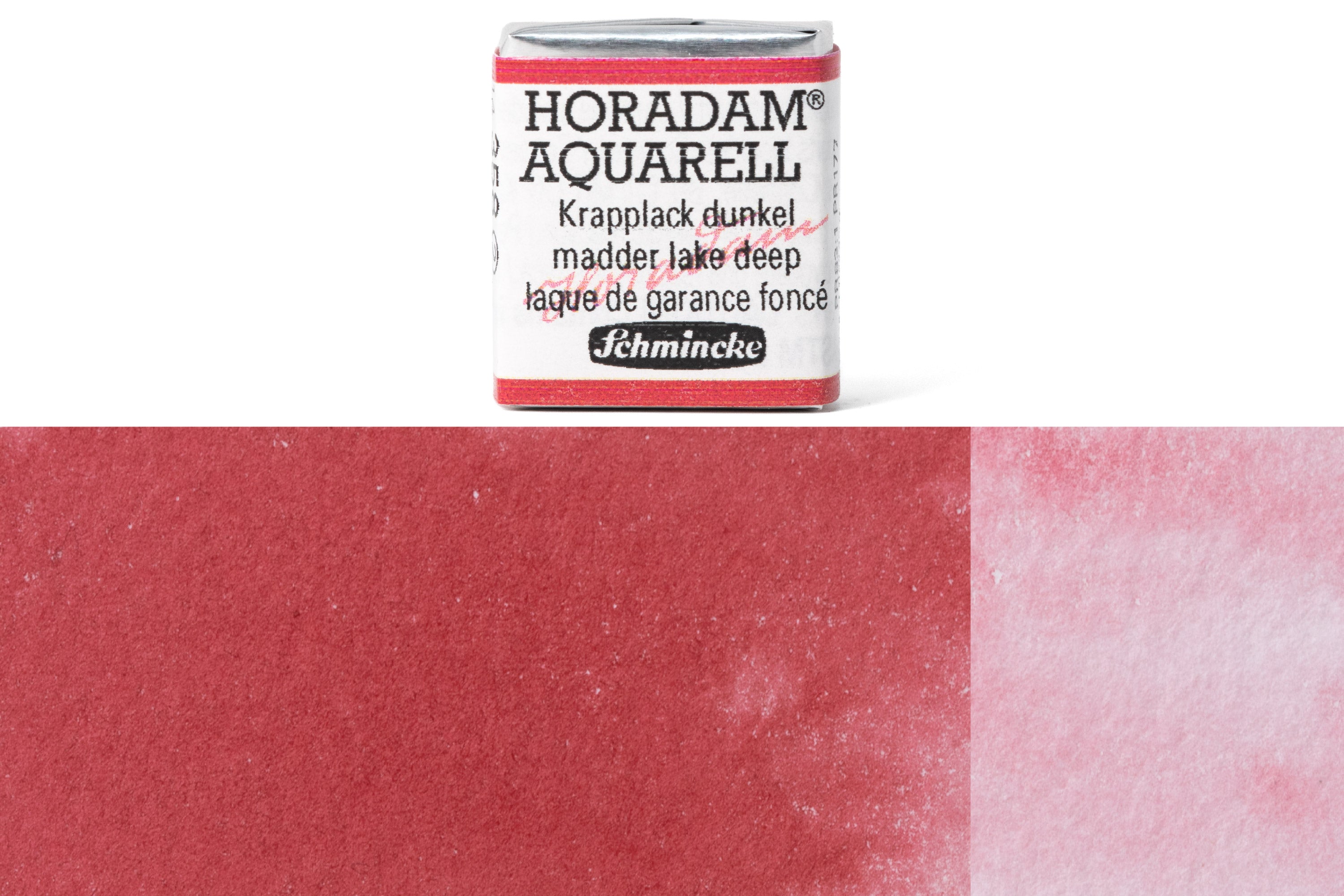Schmincke - Horadam Watercolor Half Pan, #358 Madder Lake Deep - St. Louis Art Supply