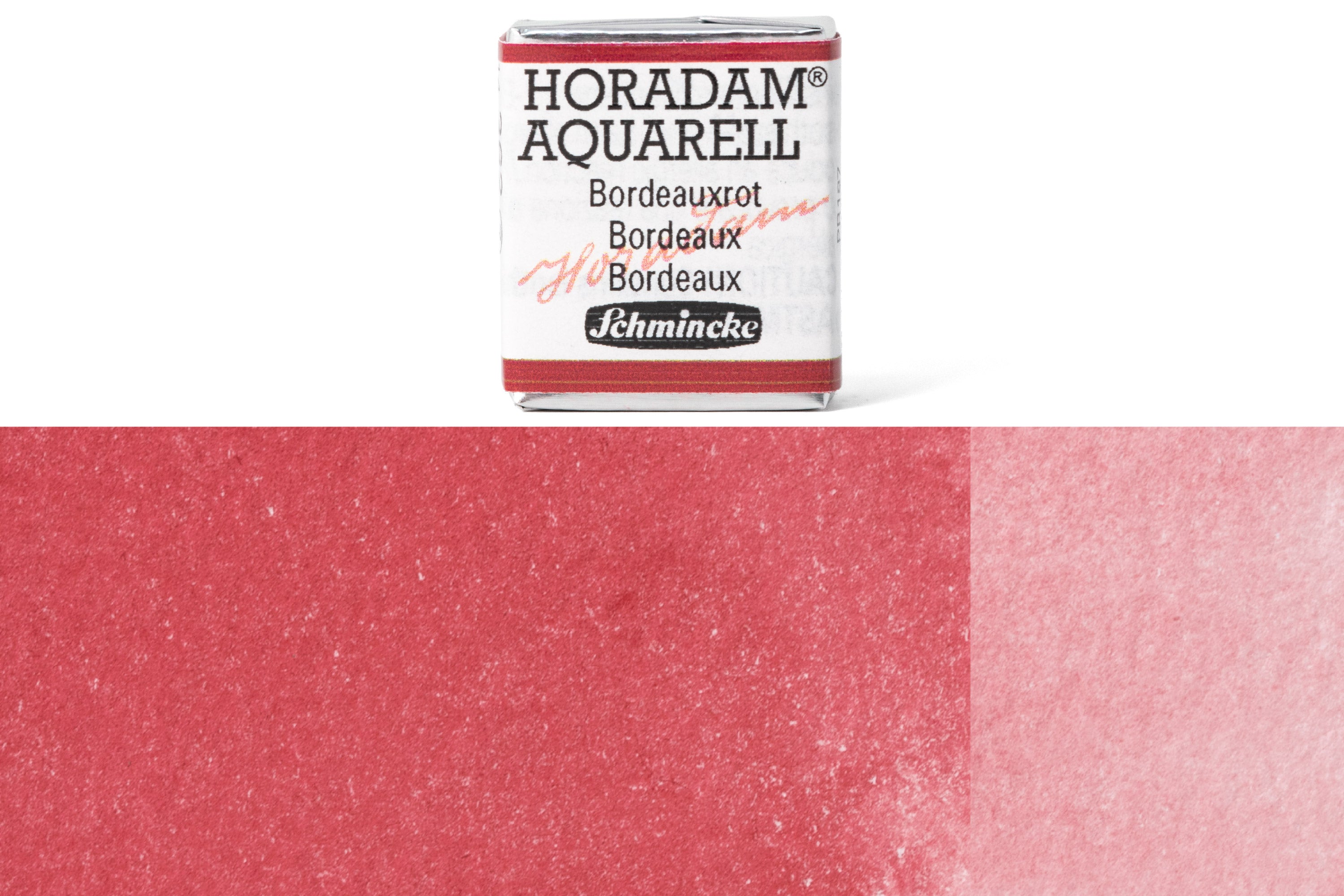 Schmincke - Horadam Watercolor Half Pan, #362 Bordeaux - St. Louis Art Supply