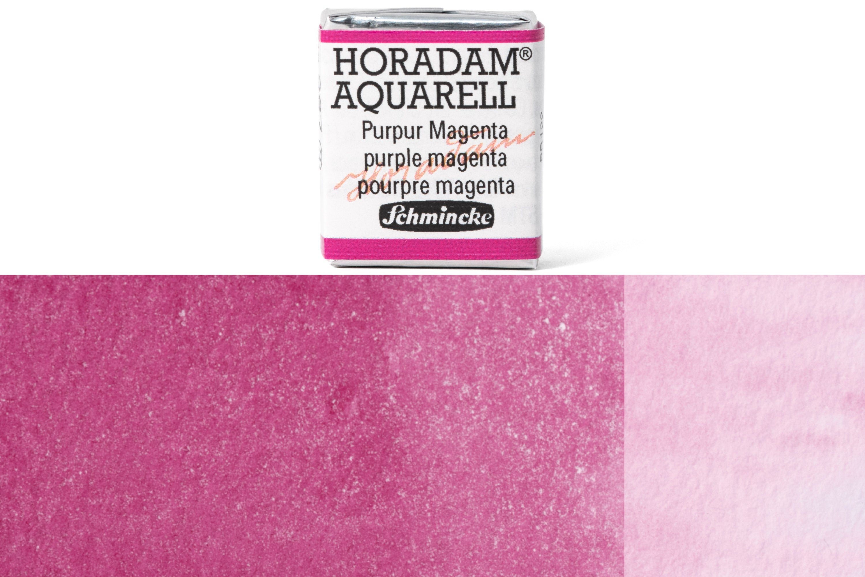 Schmincke - Horadam Watercolor Half Pan, #367 Purple Magenta - St. Louis Art Supply