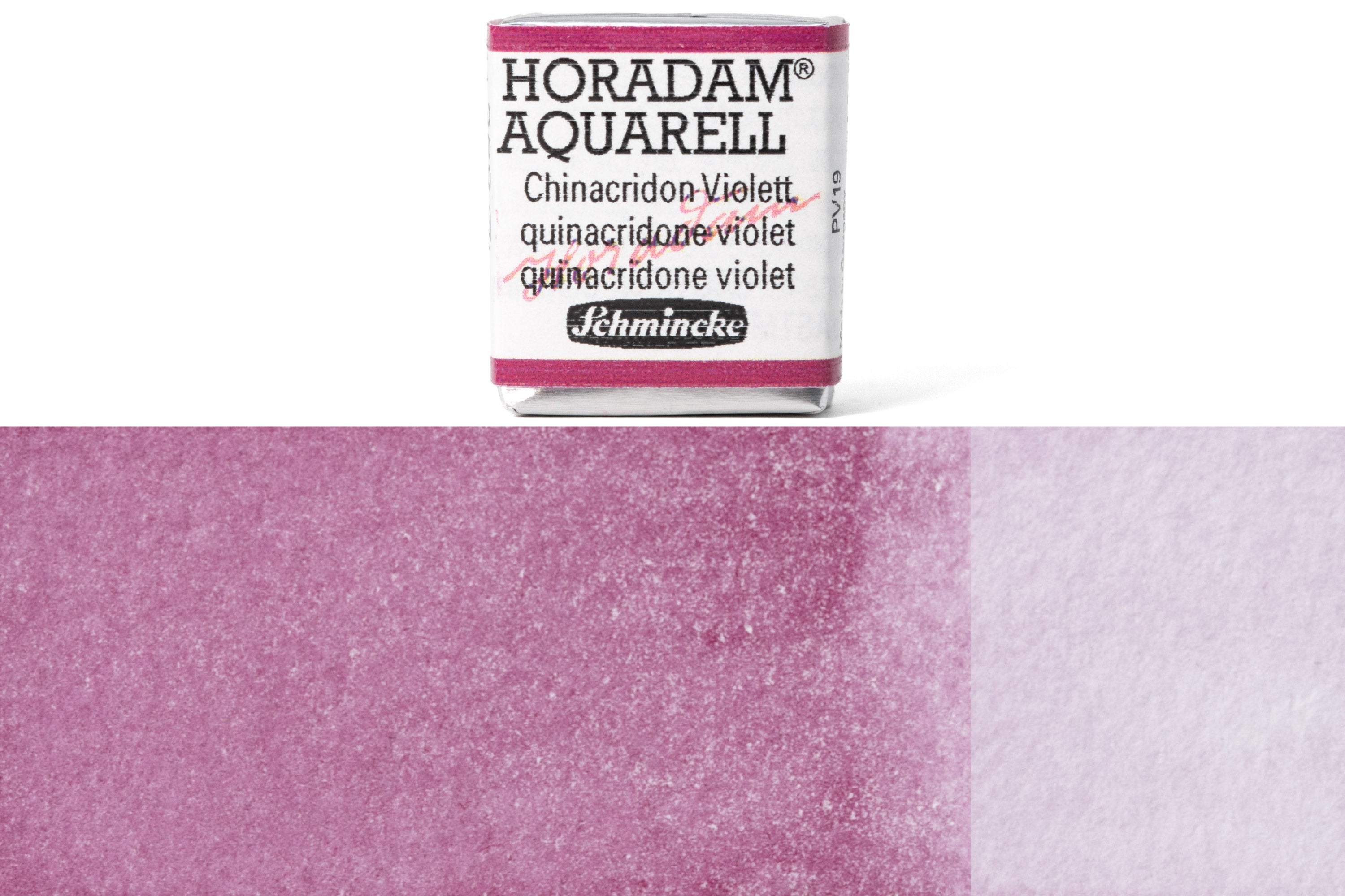 Schmincke - Horadam Watercolor Half Pan, #368 Quinacridone Violet - St. Louis Art Supply