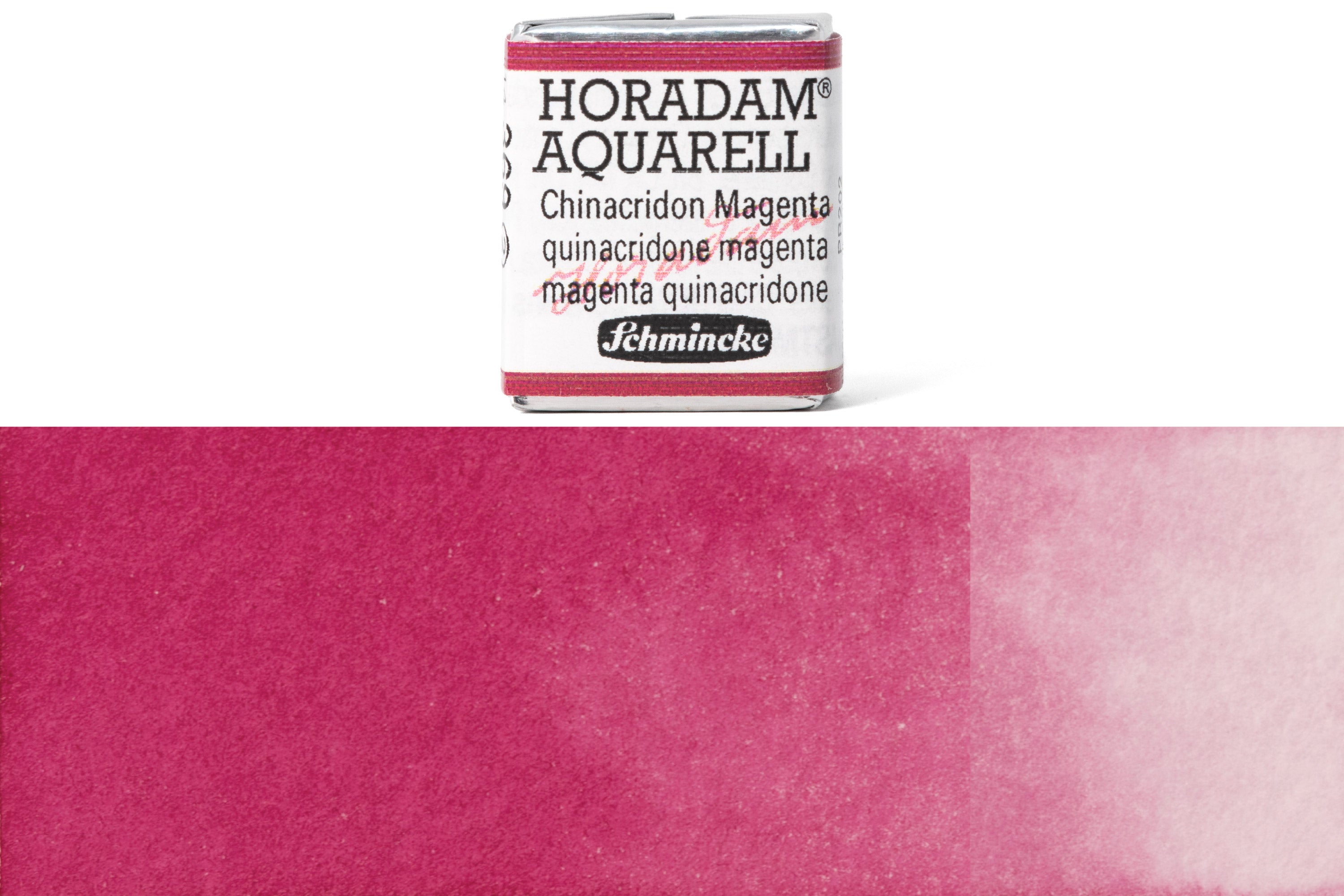 Schmincke - Horadam Watercolor Half Pan, #369 Quinacridone Magenta - St. Louis Art Supply