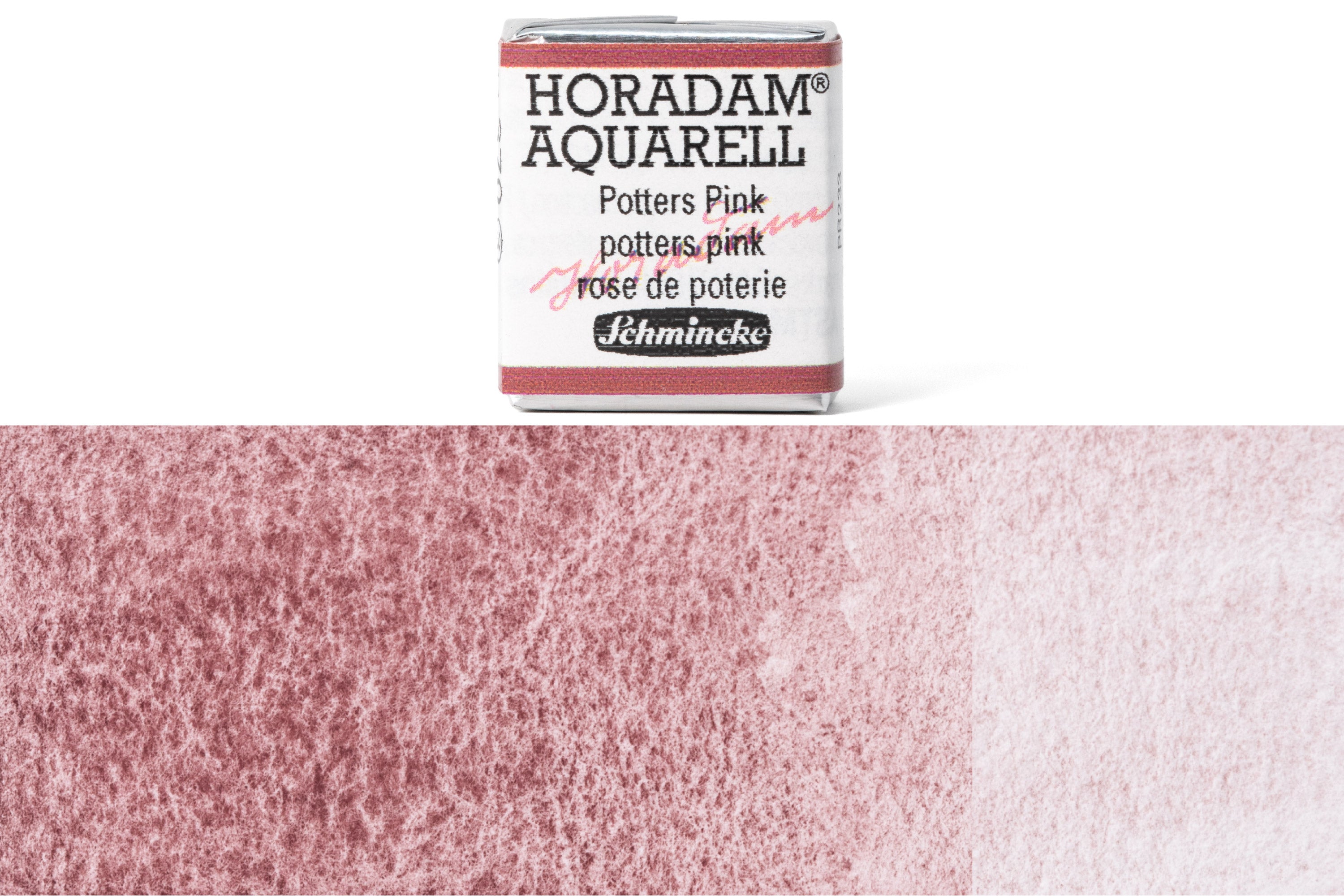 Schmincke - Horadam Watercolor Half Pan, #370 Potter's Pink - St. Louis Art Supply
