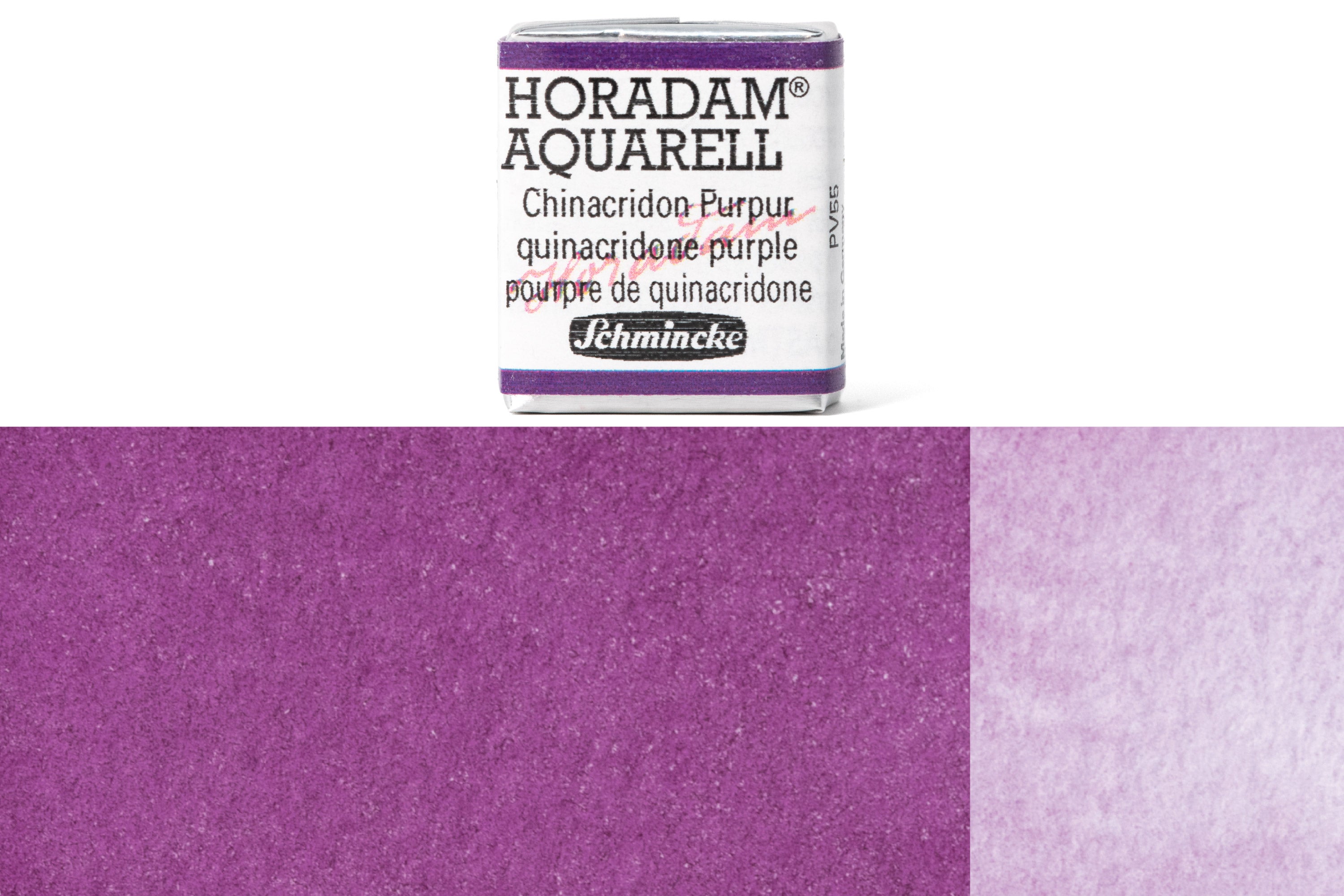 Schmincke - Horadam Watercolor Half Pan, #472 Quinacridone Purple - St. Louis Art Supply