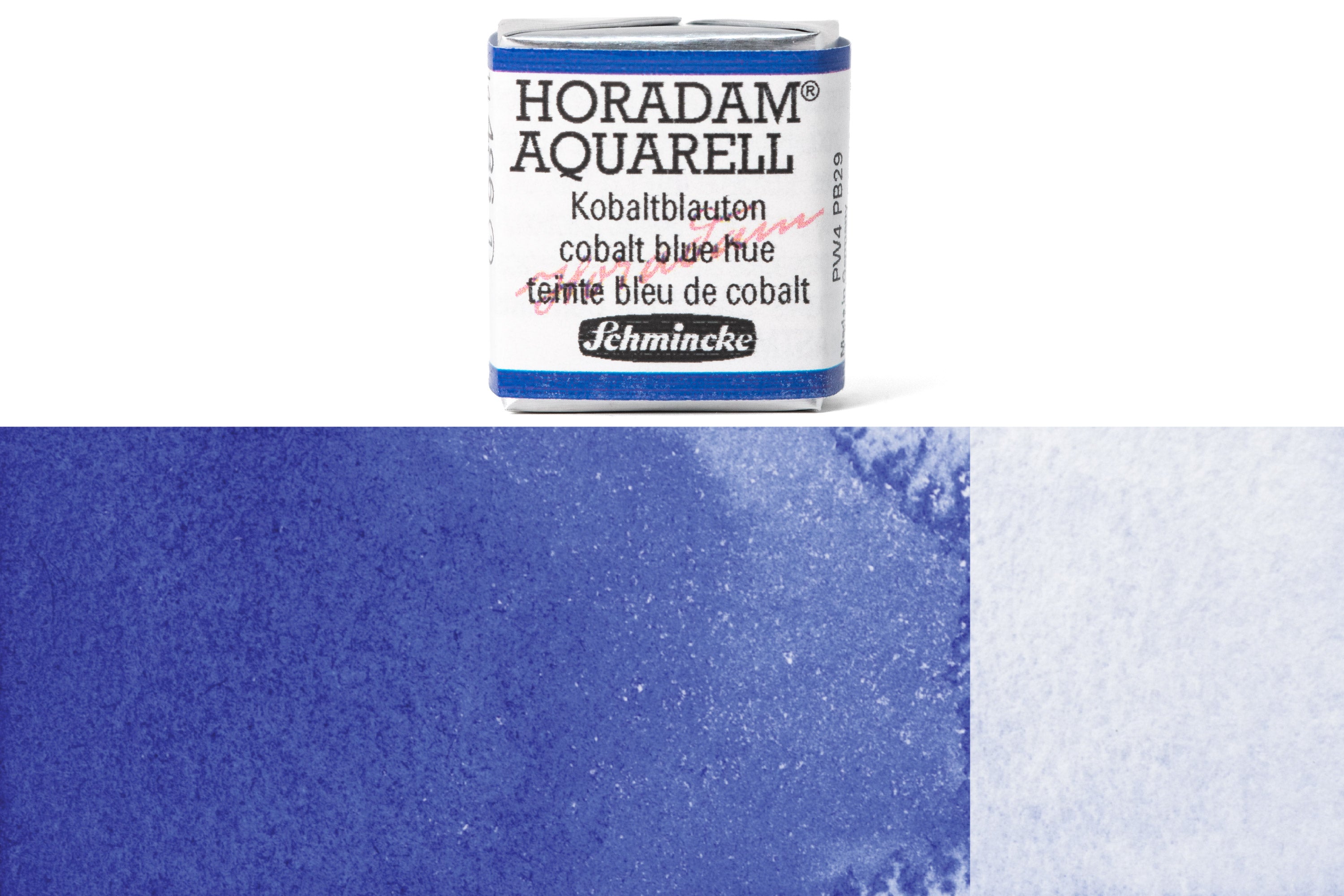 Schmincke - Horadam Watercolor Half Pan, #486 Cobalt Blue Hue - St. Louis Art Supply