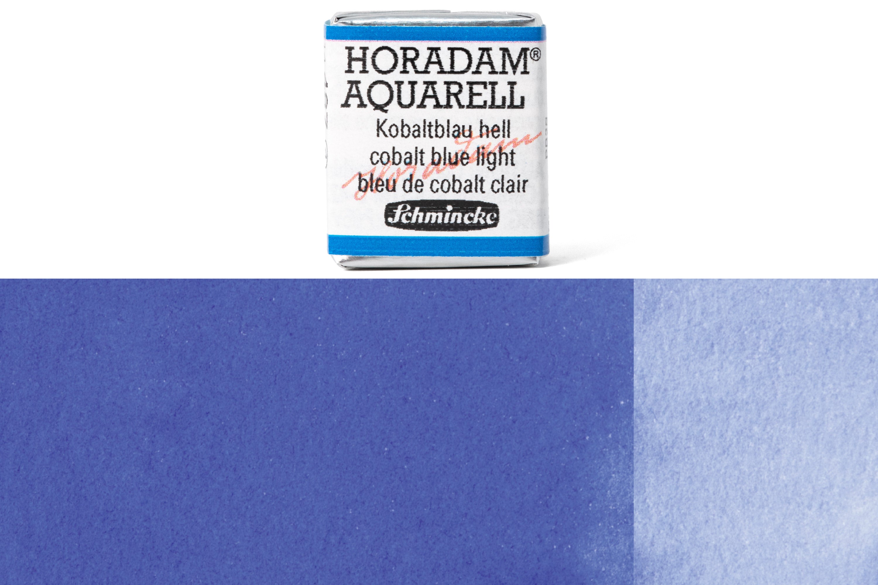 Schmincke - Horadam Watercolor Half Pan, #487 Cobalt Blue Light - St. Louis Art Supply