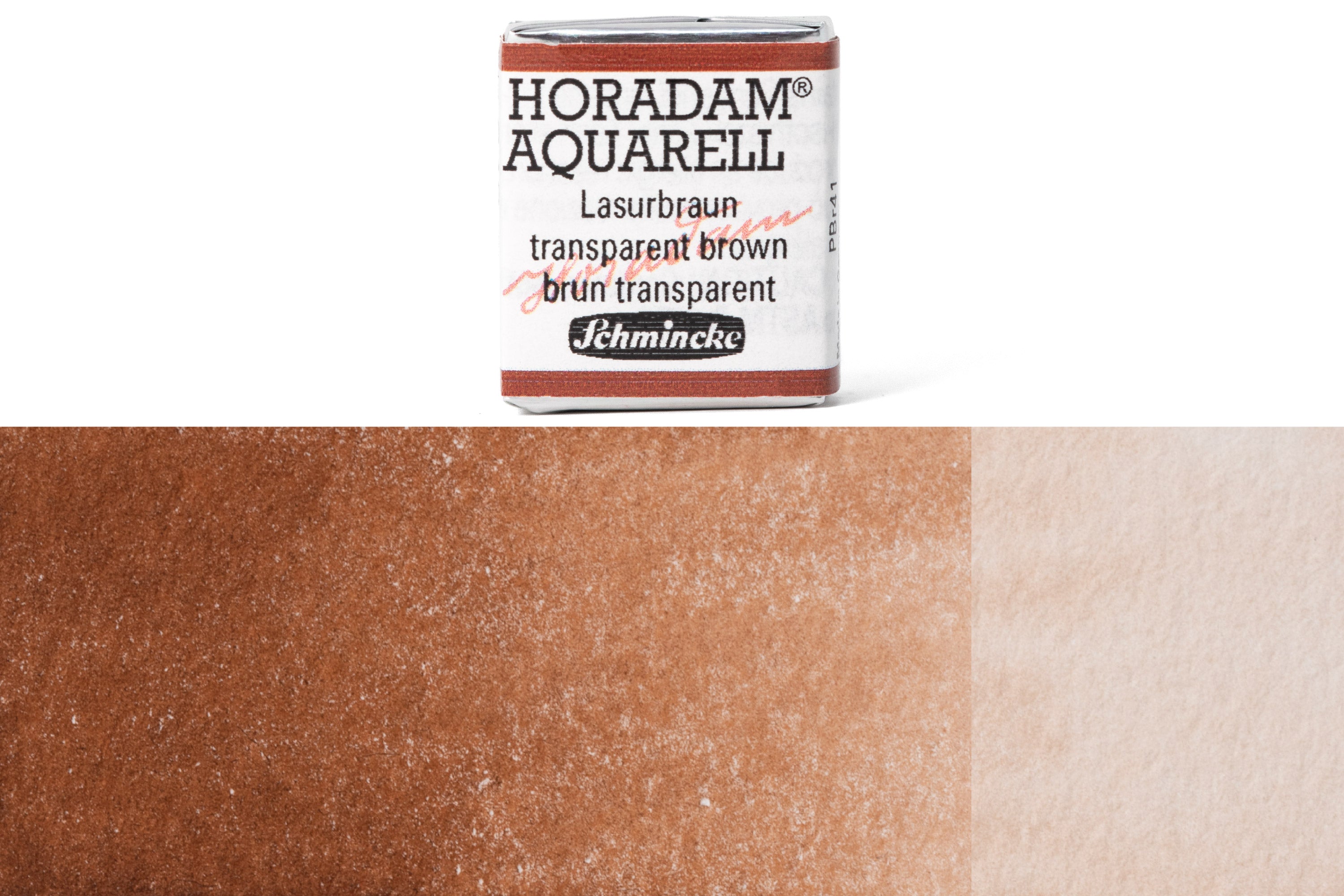 Schmincke - Horadam Watercolor Half Pan, #648 Transparent Brown - St. Louis Art Supply