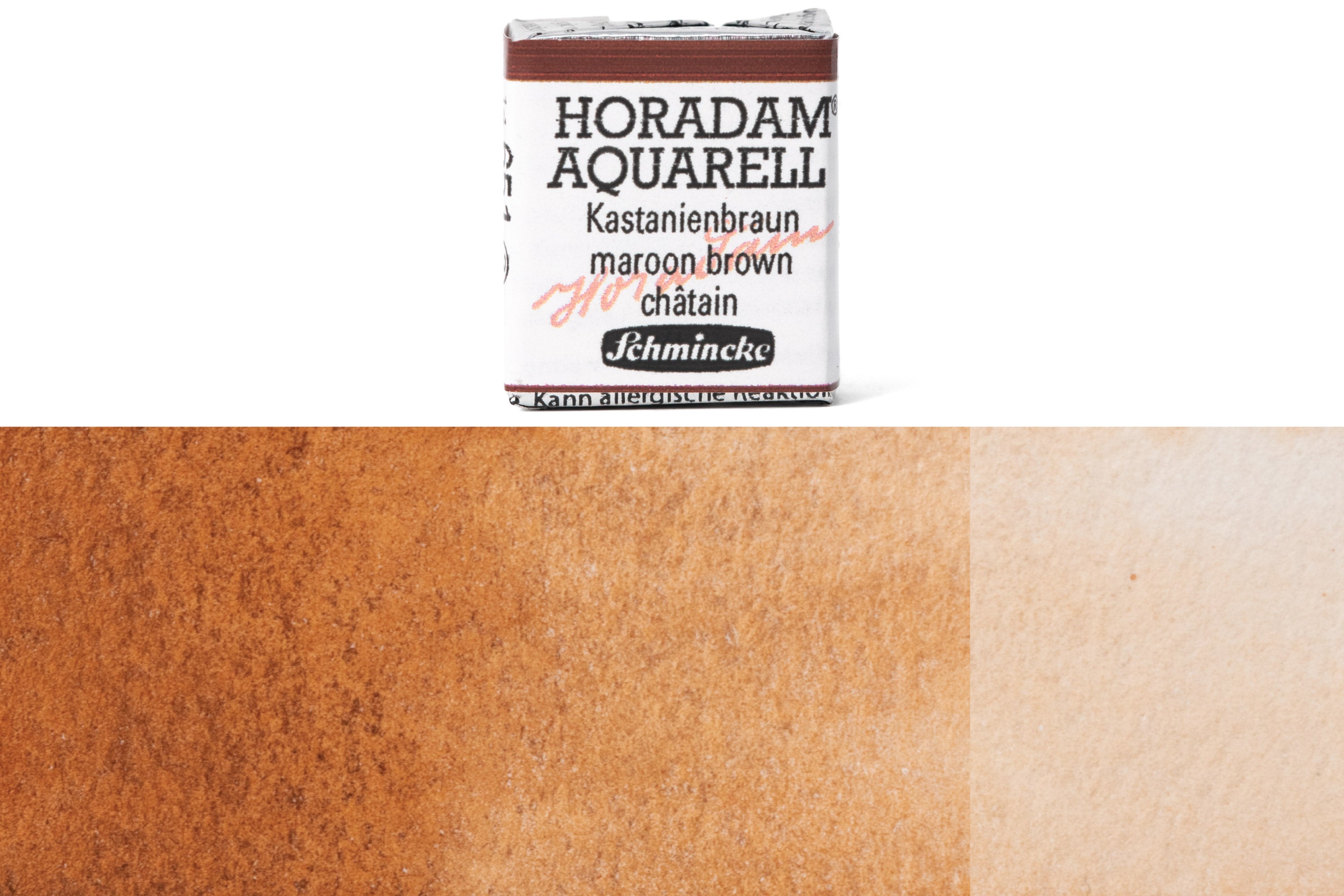 Schmincke - Horadam Watercolor Half Pan, #651 Maroon Brown - St. Louis Art Supply