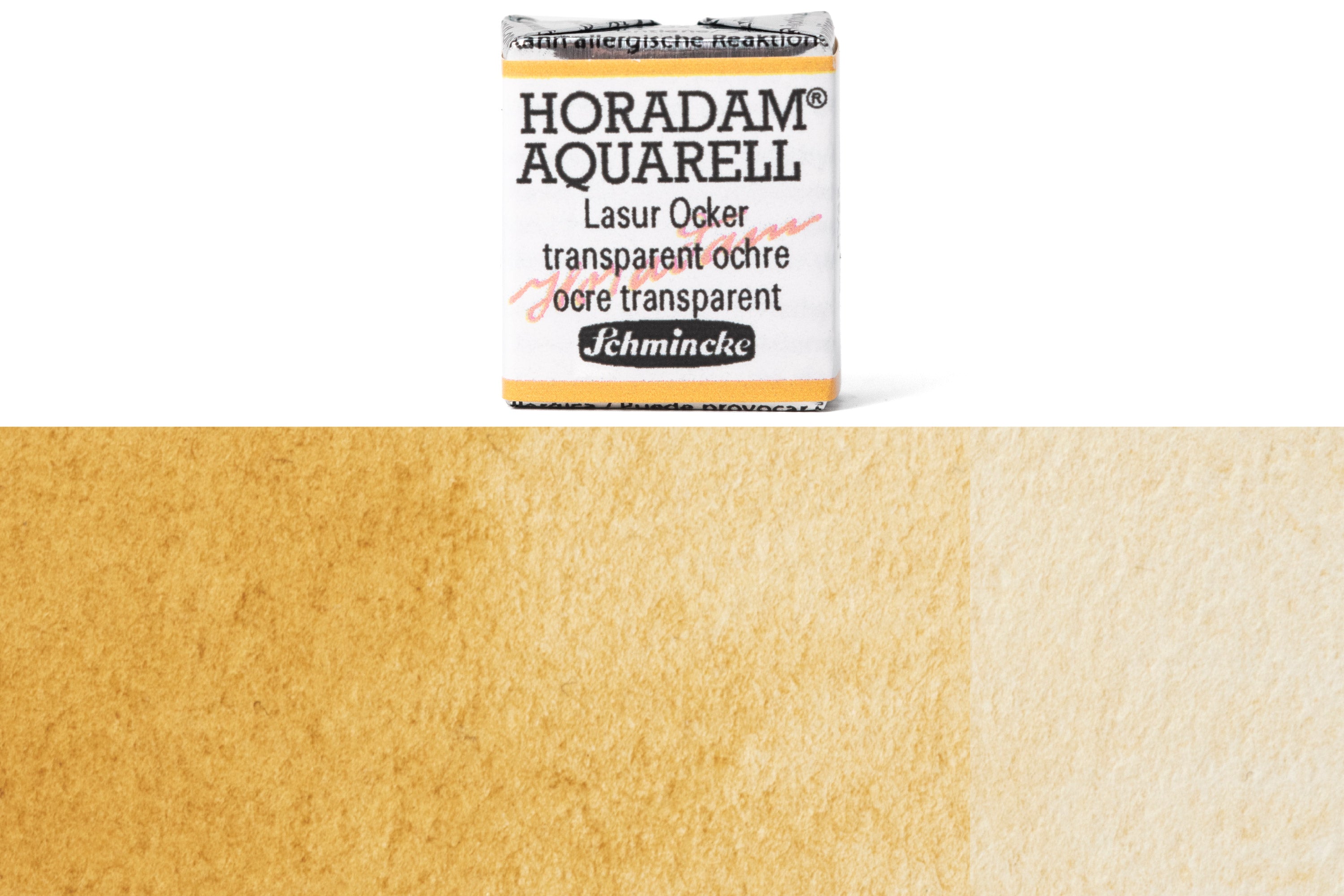 Schmincke - Horadam Watercolor Half Pan, #657 Transparent Ochre - St. Louis Art Supply