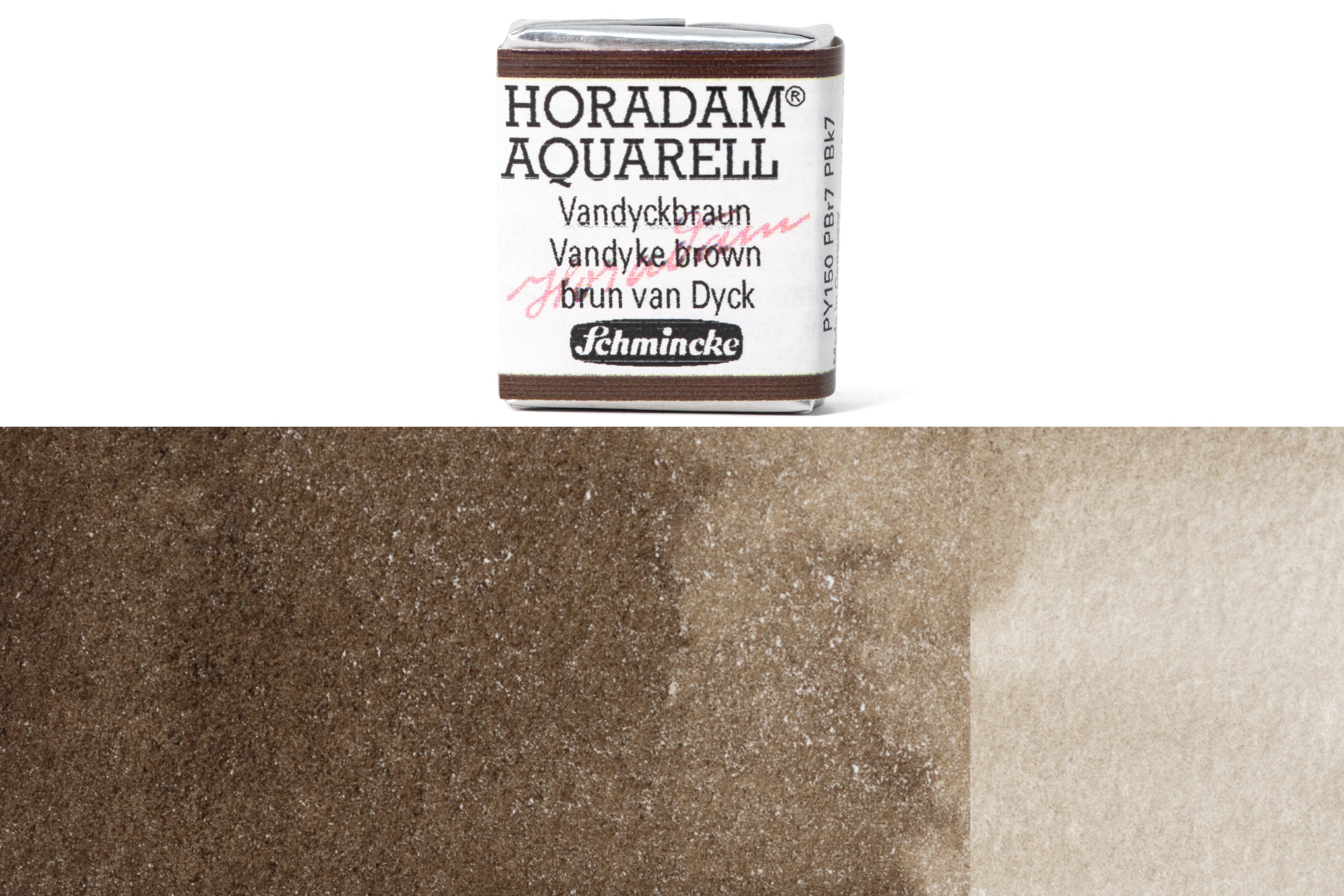 Schmincke - Horadam Watercolor Half Pan, #669 Vandyke Brown - St. Louis Art Supply