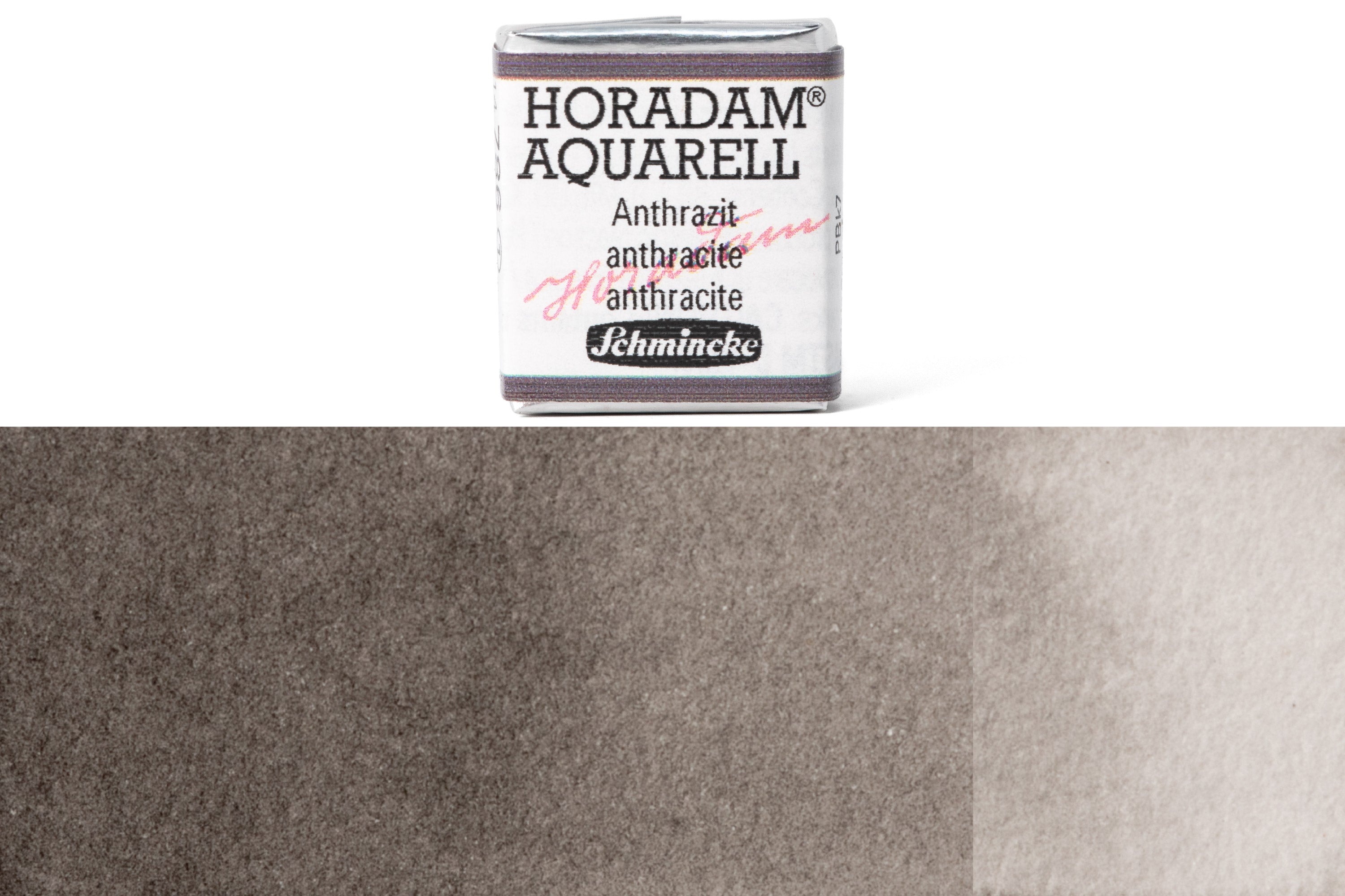 Schmincke - Horadam Watercolor Half Pan, #786 Anthracite - St. Louis Art Supply
