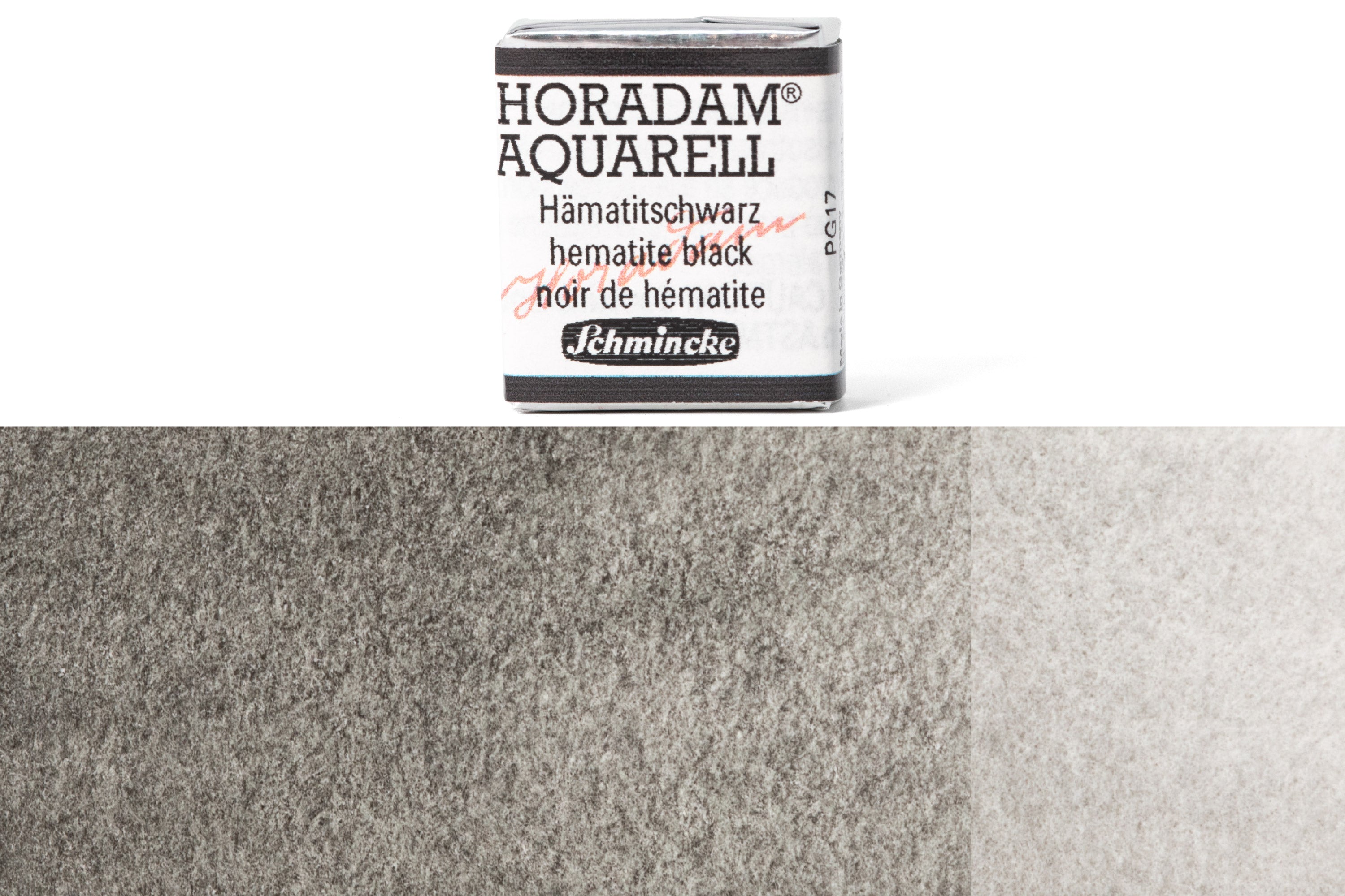 Schmincke - Horadam Watercolor Half Pan, #789 Hematite Black - St. Louis Art Supply