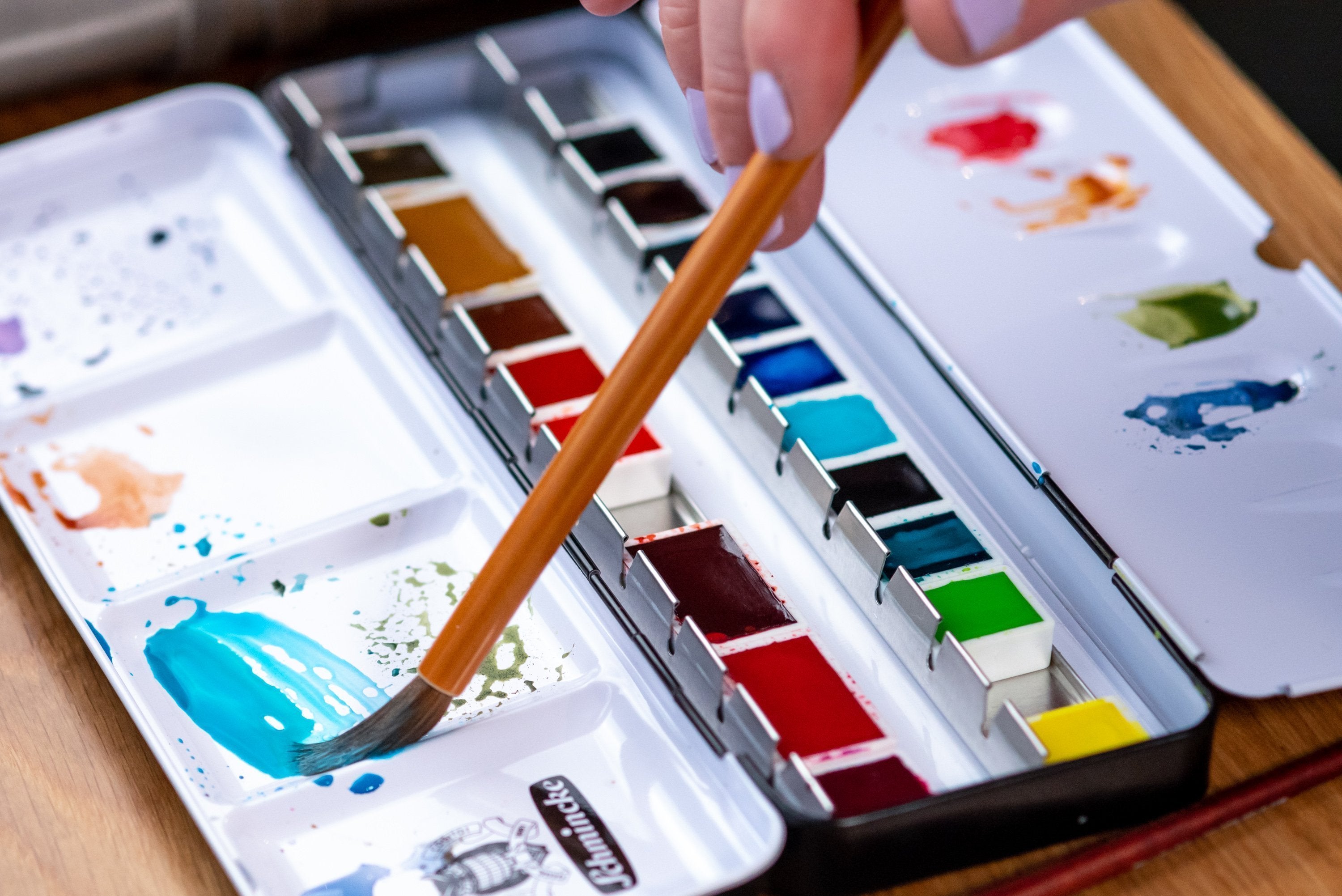 Schmincke - Horadam Watercolor Full Pan, #495 Ultramarine Violet - St. Louis Art Supply