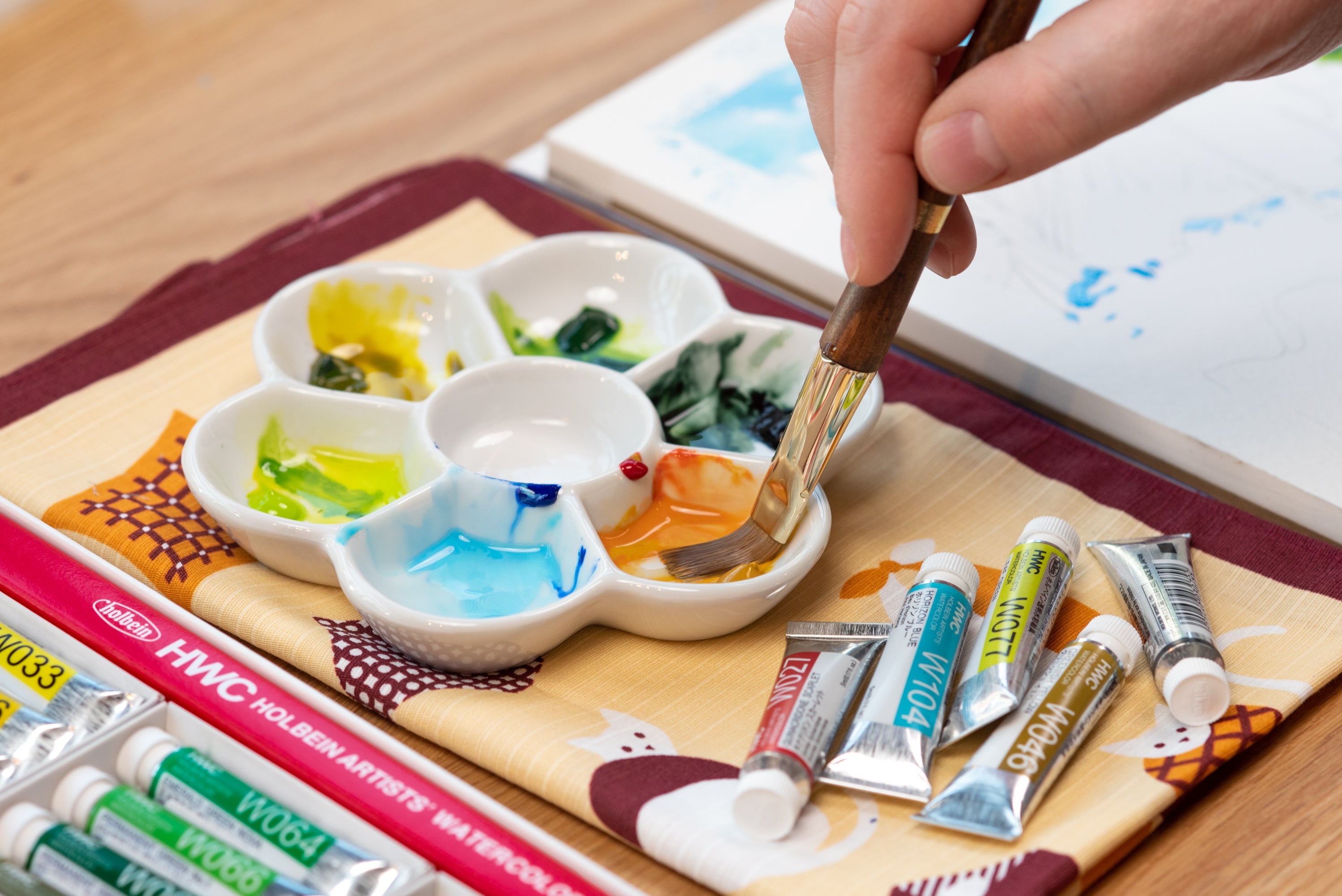 Isabey - Vintage Watercolor Brush, Synthetic Sable, Flat - St. Louis Art Supply